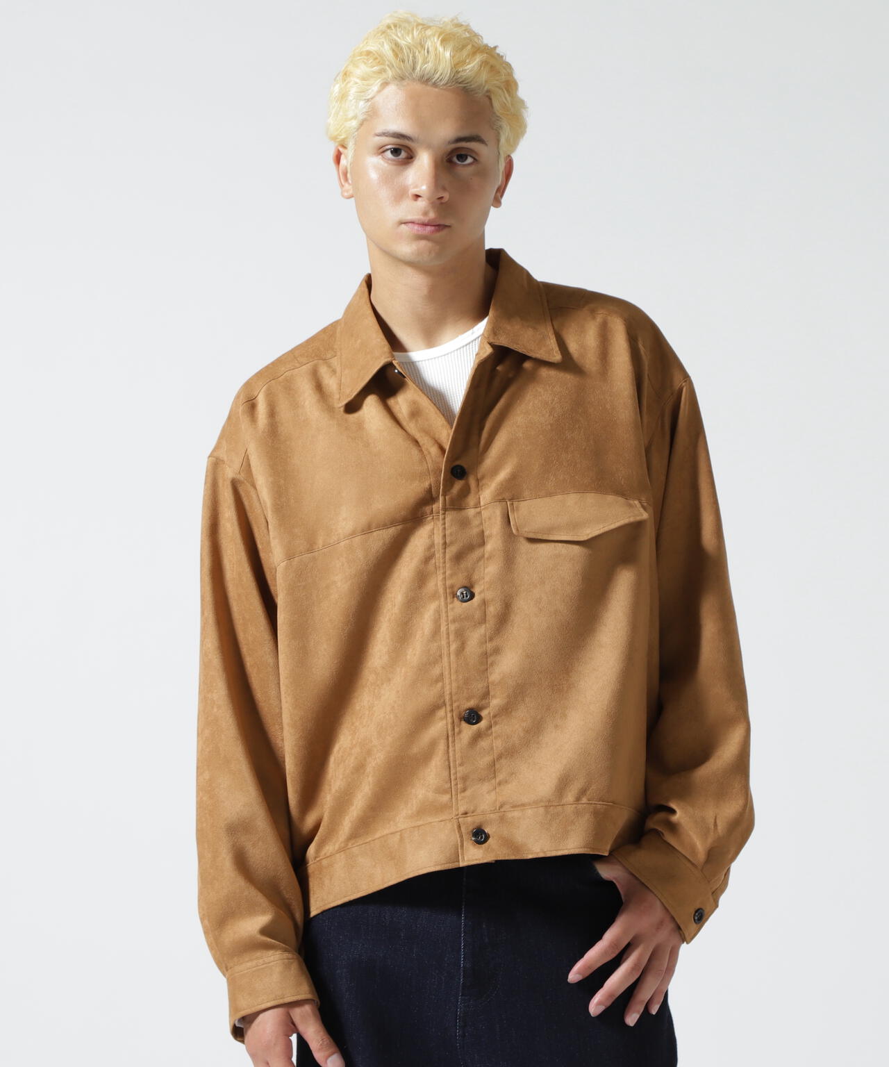 ANCELLM/アンセルム/VEAGAN SUEDE WORK SHIRT