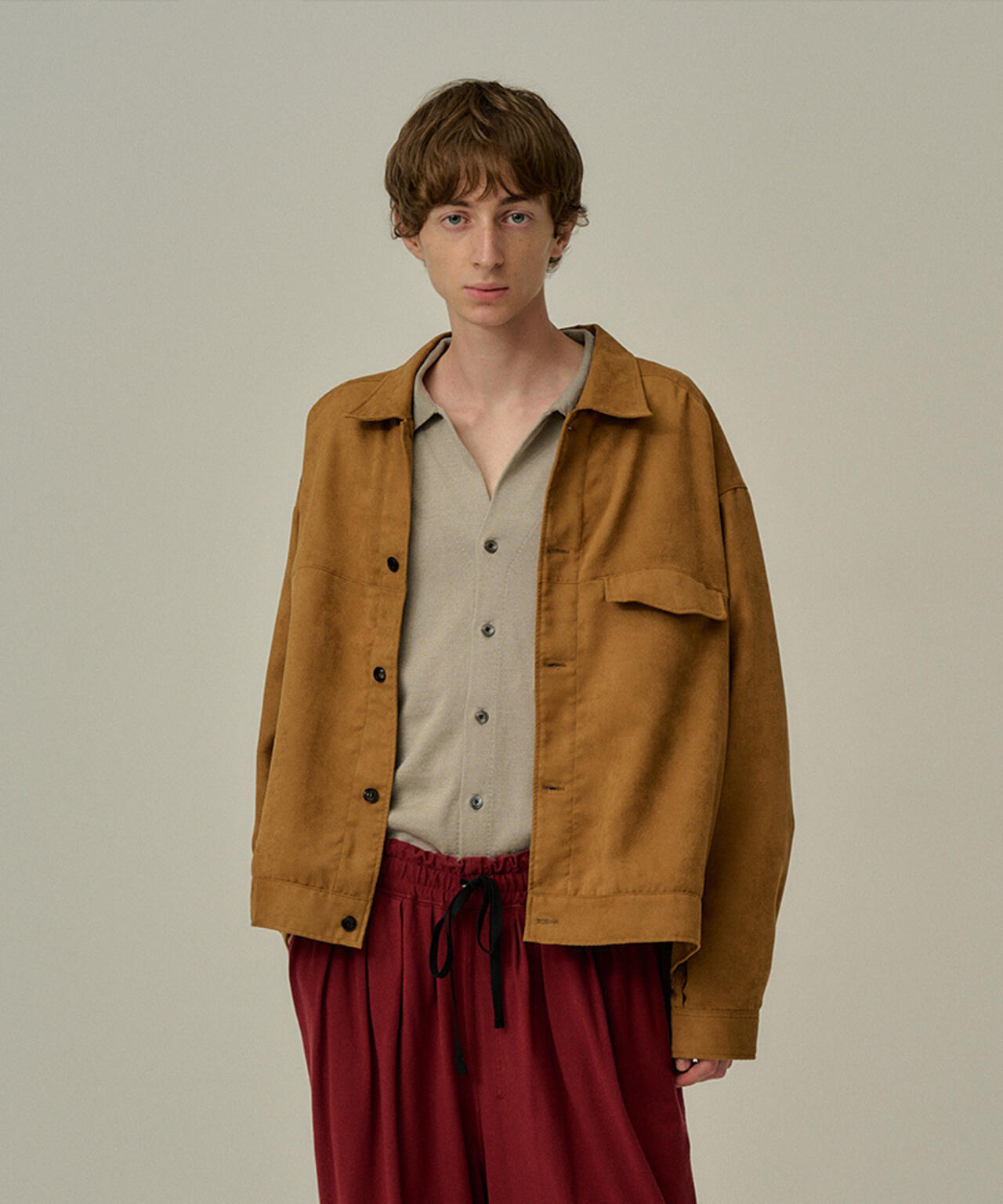 ANCELLM/アンセルム/VEAGAN SUEDE WORK SHIRT