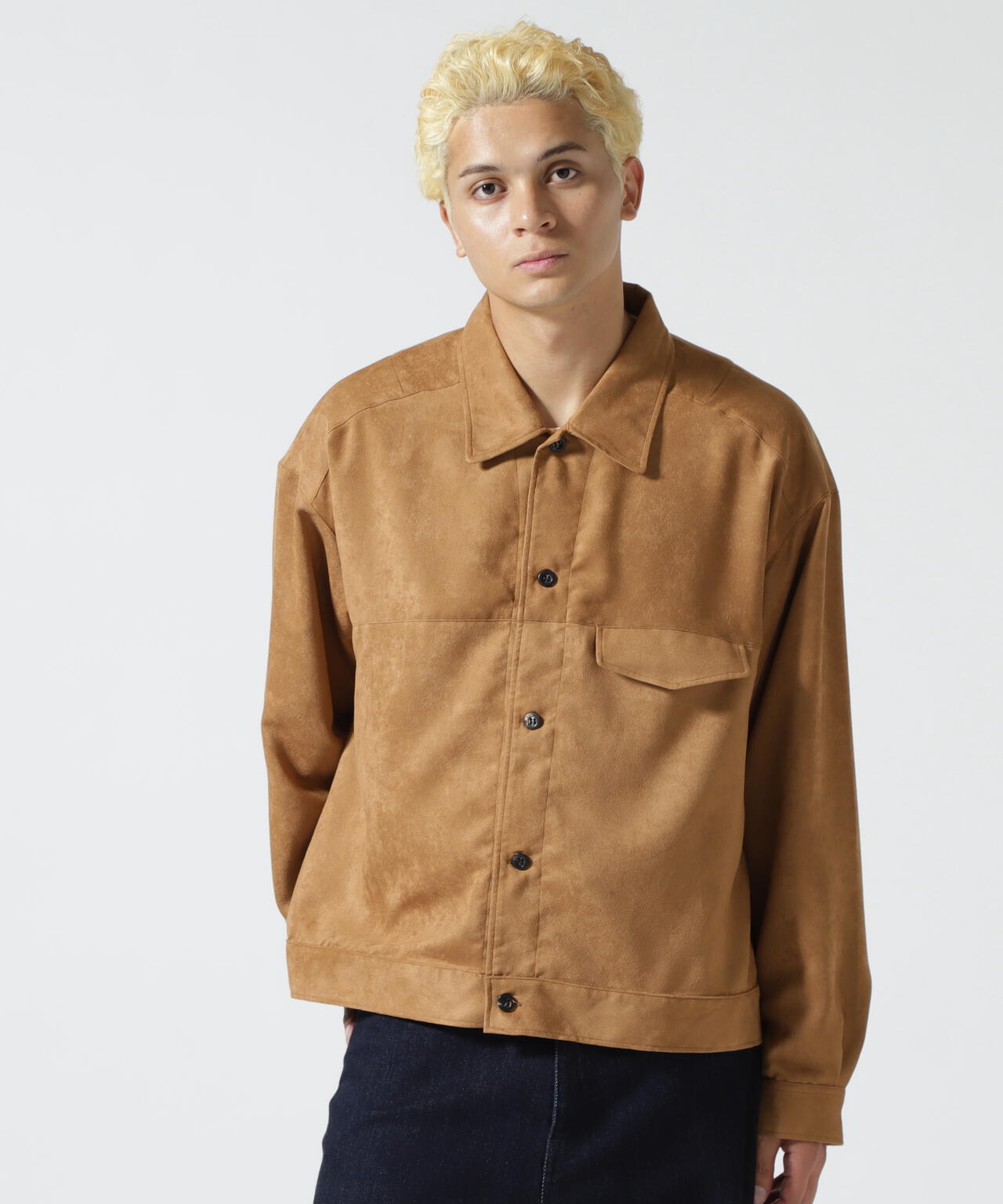 ANCELLM/アンセルム/VEAGAN SUEDE WORK SHIRT
