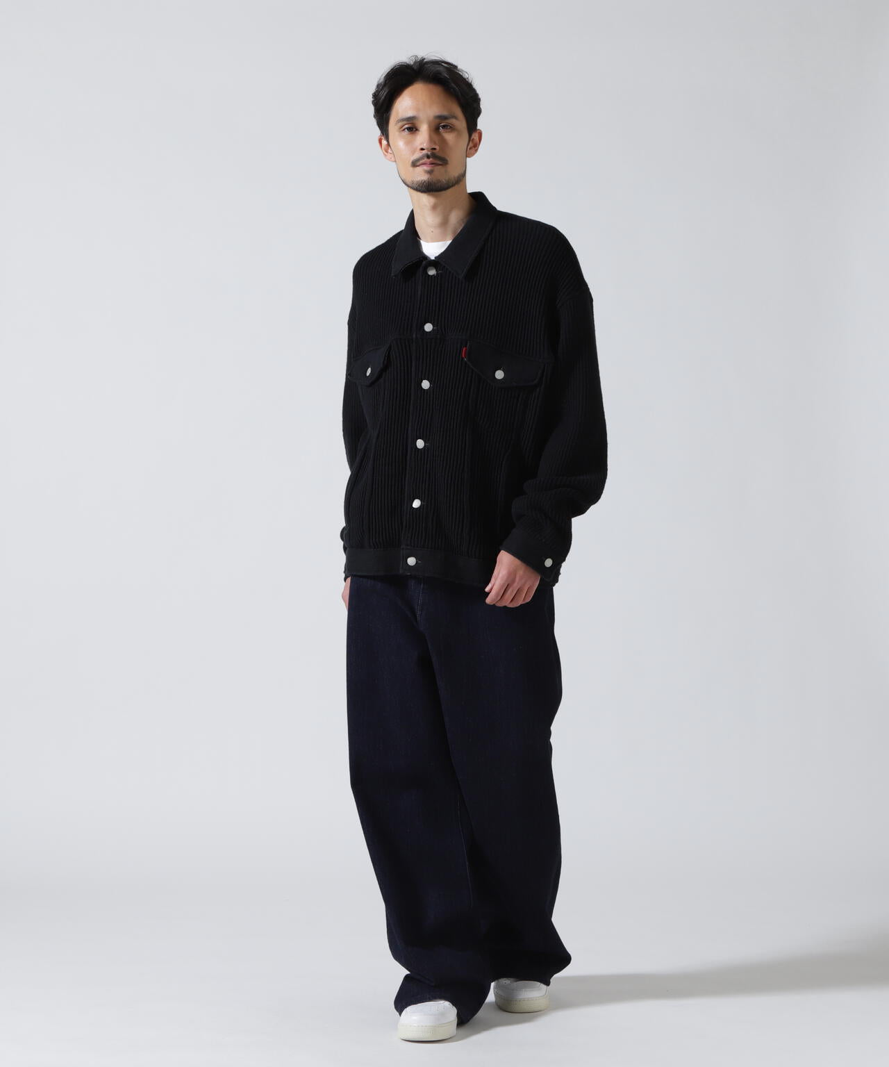 YOKE×吾亦紅/ヨーク×ワレモコウ/CONNECTED KNIT DENIM TRUCKER JACKET