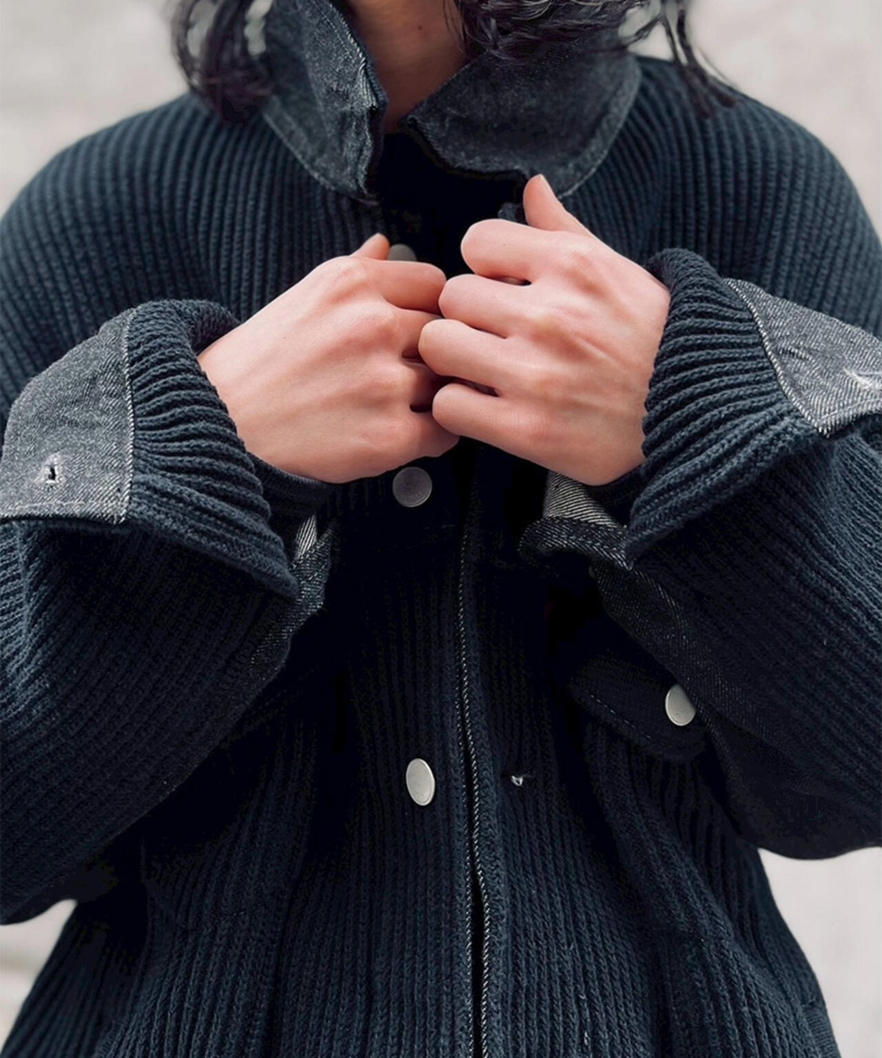 YOKE×吾亦紅/ヨーク×ワレモコウ/CONNECTED KNIT DENIM TRUCKER JACKET EXCLUSIVE/吾亦紅別注