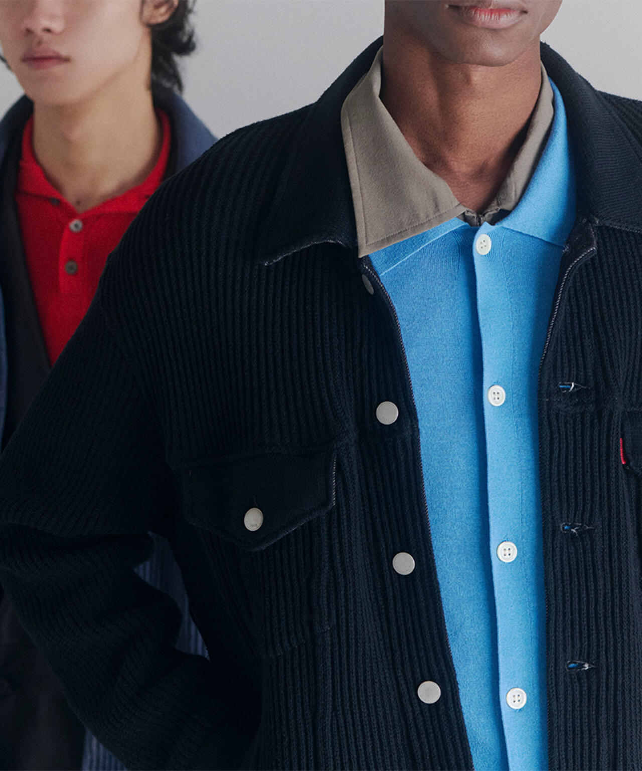 YOKE×吾亦紅/ヨーク×ワレモコウ/CONNECTED KNIT DENIM TRUCKER JACKET EXCLUSIVE/吾亦紅別注