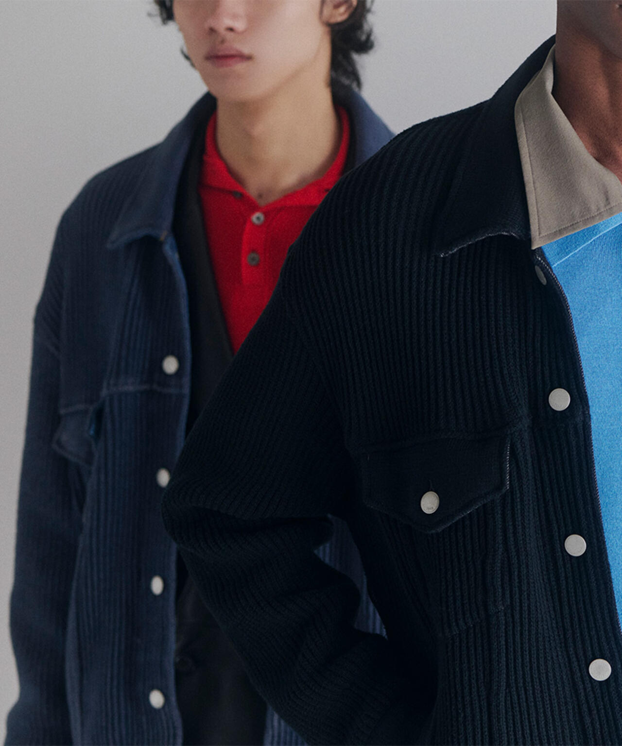 YOKE×吾亦紅/ヨーク×ワレモコウ/CONNECTED KNIT DENIM TRUCKER JACKET EXCLUSIVE/吾亦紅別注