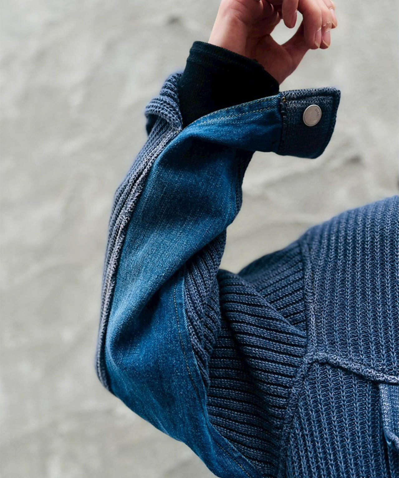 YOKE×吾亦紅/ヨーク×ワレモコウ/CONNECTED KNIT DENIM TRUCKER JACKET EXCLUSIVE/吾亦紅別注