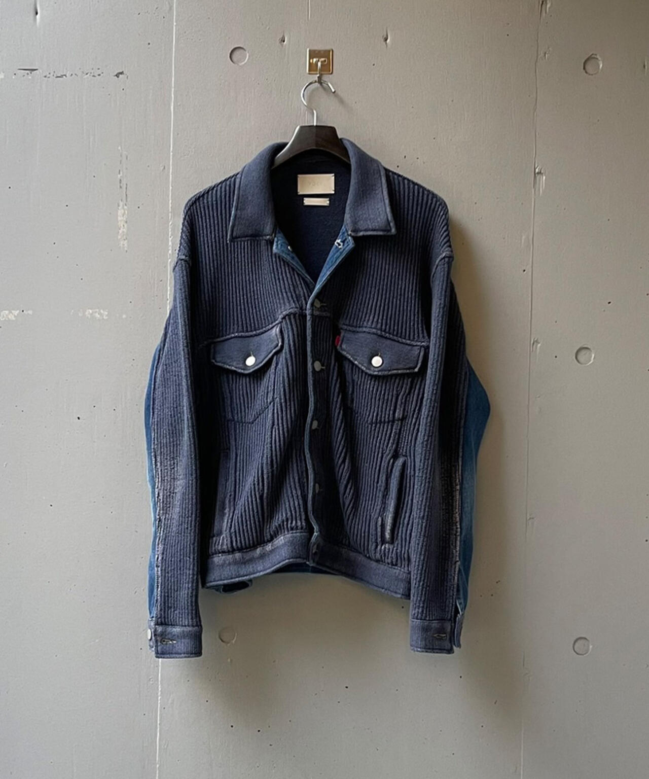 YOKE×吾亦紅/ヨーク×ワレモコウ/CONNECTED KNIT DENIM TRUCKER JACKET EXCLUSIVE/吾亦紅別注