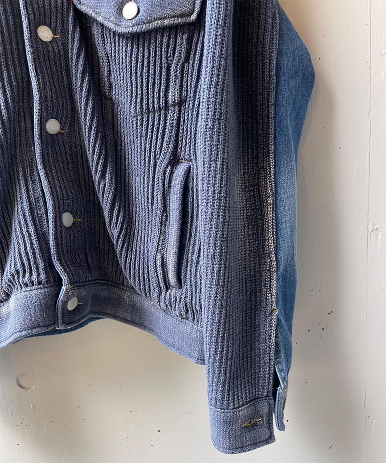 YOKE×吾亦紅/ヨーク×ワレモコウ/CONNECTED KNIT DENIM TRUCKER JACKET EXCLUSIVE/吾亦紅別注