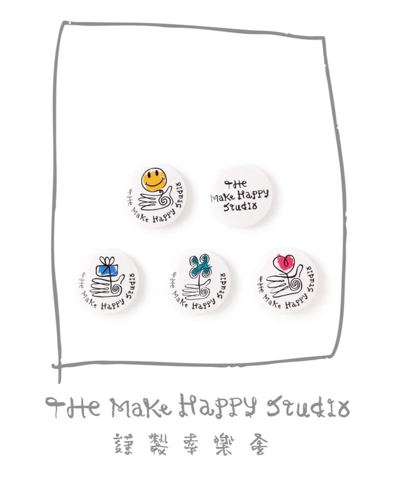 The Make Happy Studio/ザメイクハッピーストゥディオ/BUTTON BADGE