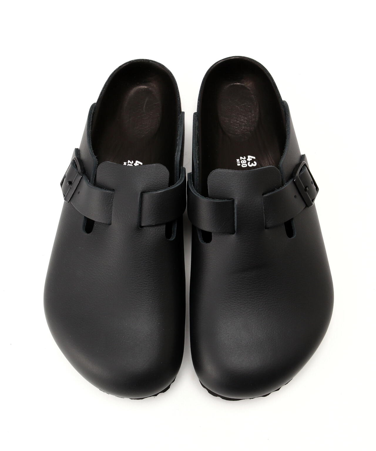 美品　ビルケンシュトック　ボストン　ブラック　43 BIRKENSTOCK/ビルケンシュトック/BOSTON/ボストン/ナチュラルレザー