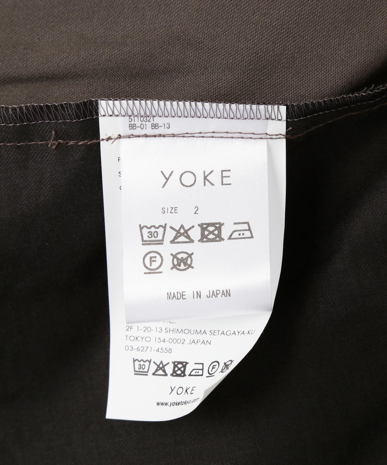 YOKE/ヨーク/Modal Twill Front Flat 1pleated Easy Trousers