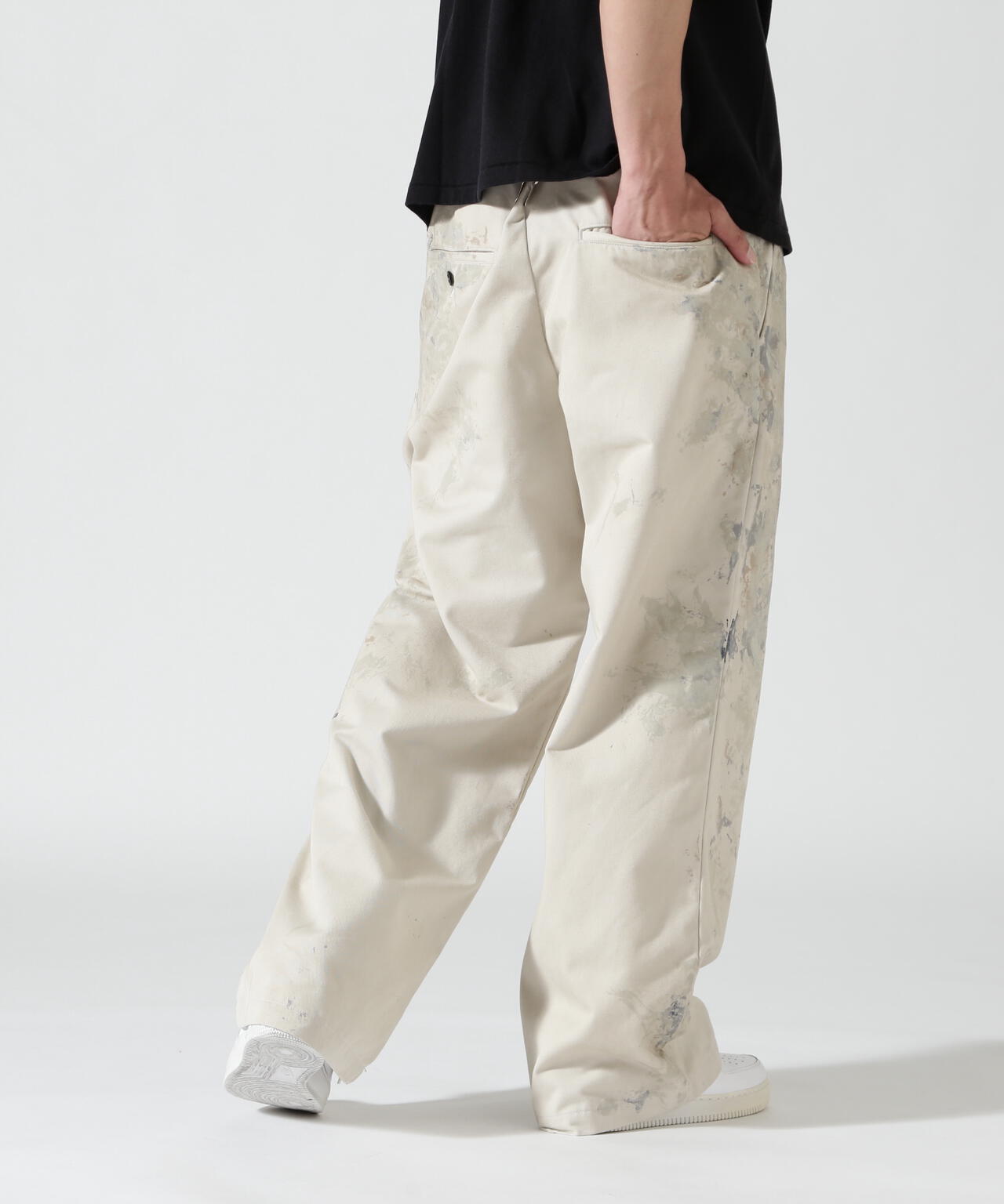 ancellm　PAINTER’S CHINO PANTS サイズ1 PAINTER'S CHINO PANTS(SANDBEIGE) – ANCELLM