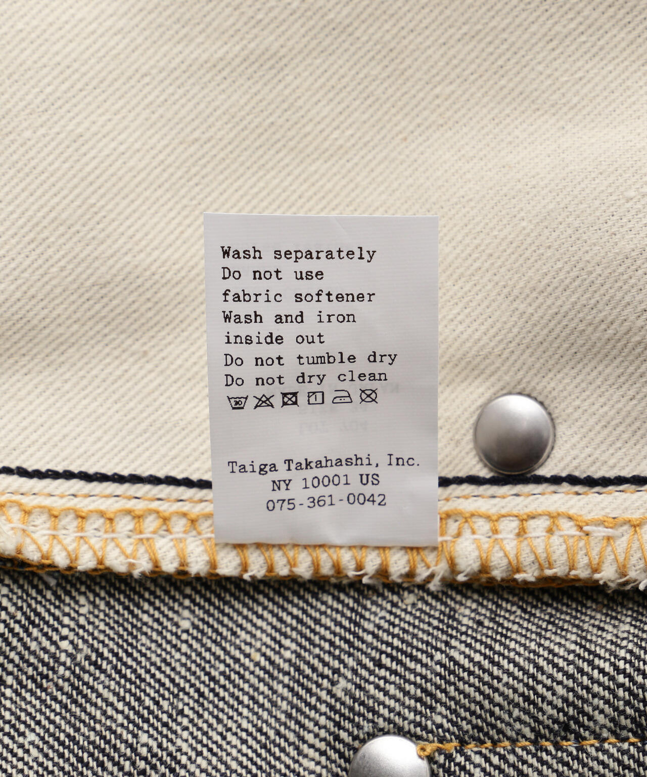 T.T/ティーティー/Lot.704 Denim Trousers C1920s/TAIGA TAKAHASHI