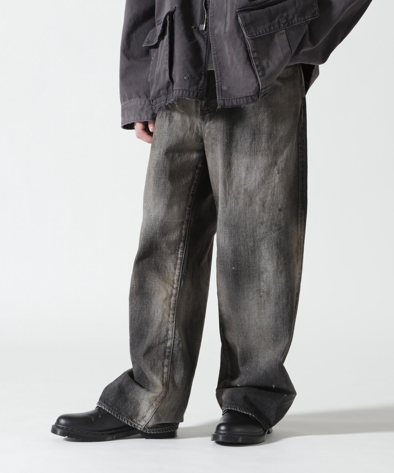 ANCELLM/アンセルム/AGING MIDDLE STRAIGHT 5P DENIM/ANC-PT121-A