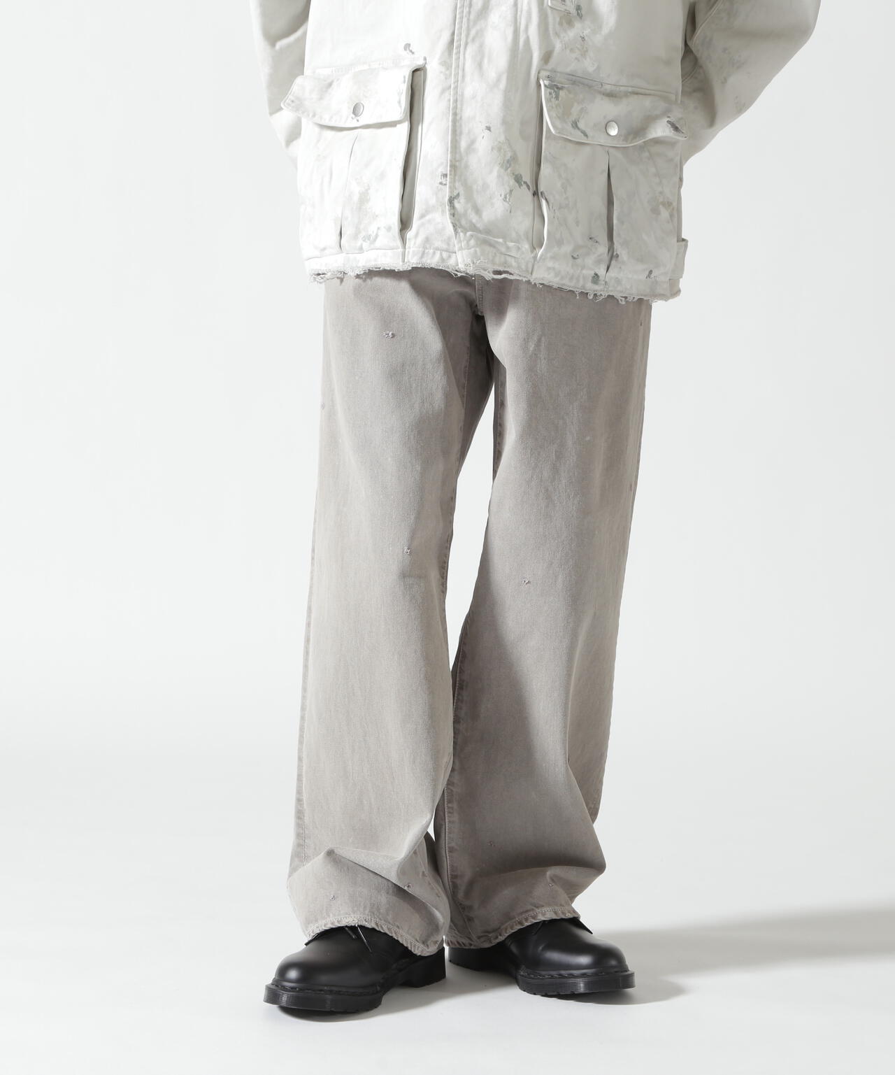 ANCELLM/アンセルム/AGING MIDDLE STRAIGHT 5P DENIM/ANC-PT121-A