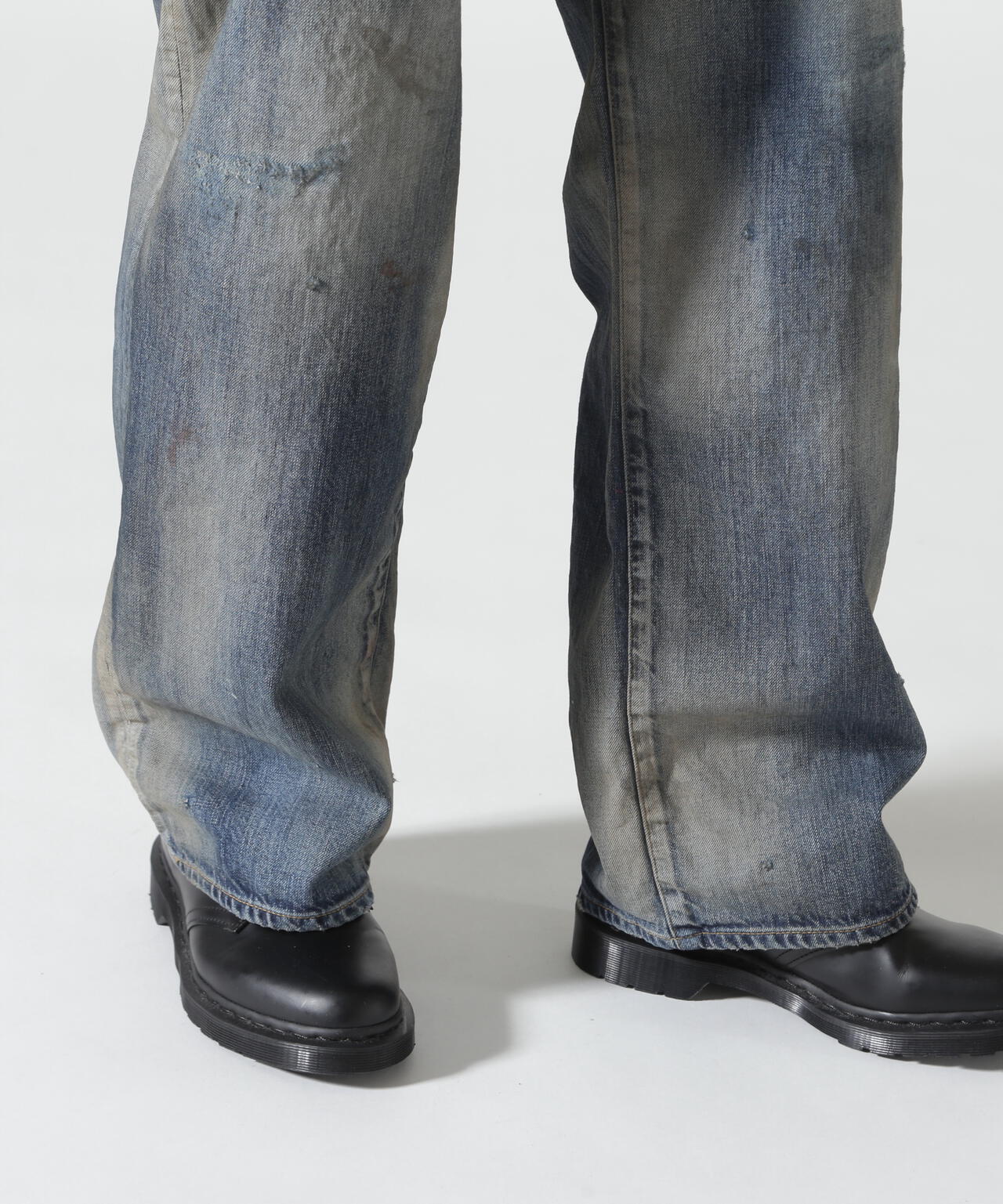 ANCELLM/アンセルム/AGING MIDDLE STRAIGHT 5P DENIM/ANC-PT121-A