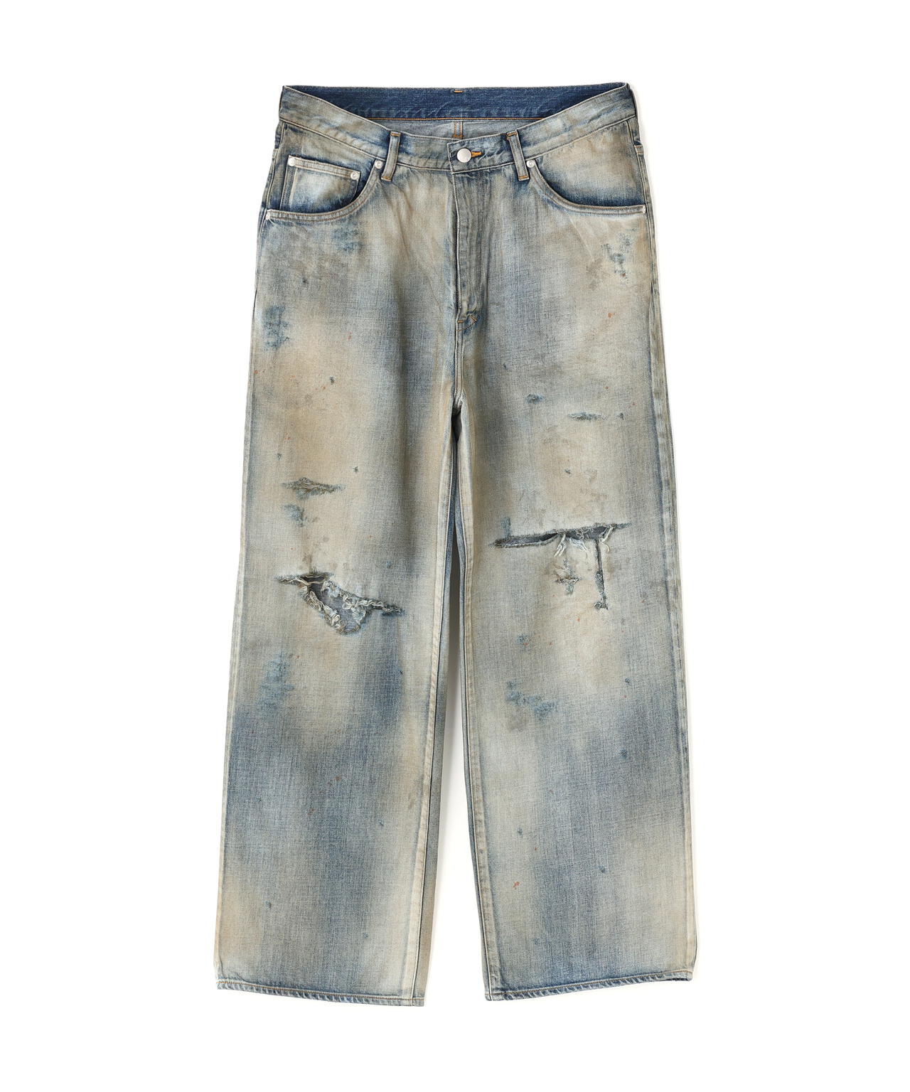 ANCELLM/アンセルム/CRASH MIDDLE STRAIGHT 5P DENIM/ANC-PT121-B