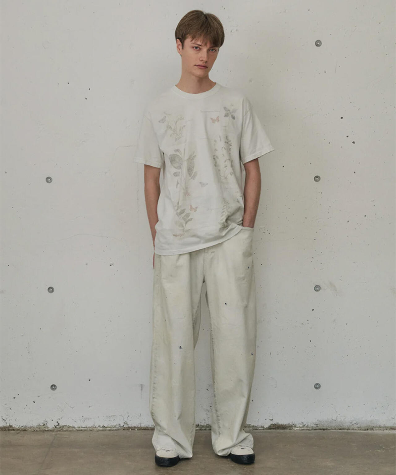 2026ss ANCELLM アンセルム　コットンサーマル ANCELLM（アンセルム） 2026SS 26SS WRINKLED STRIPE SHIRT Black