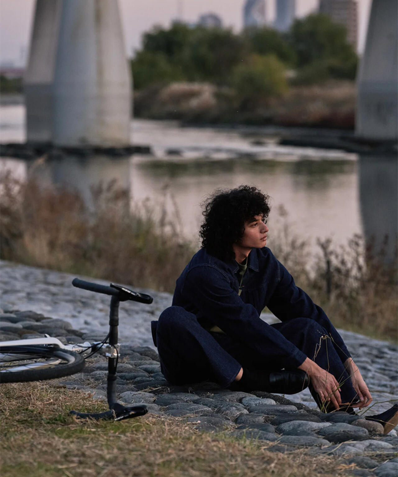 FOUNDOUR/ファウンダ/LOOSELY WOVEN DENIM WORKPT