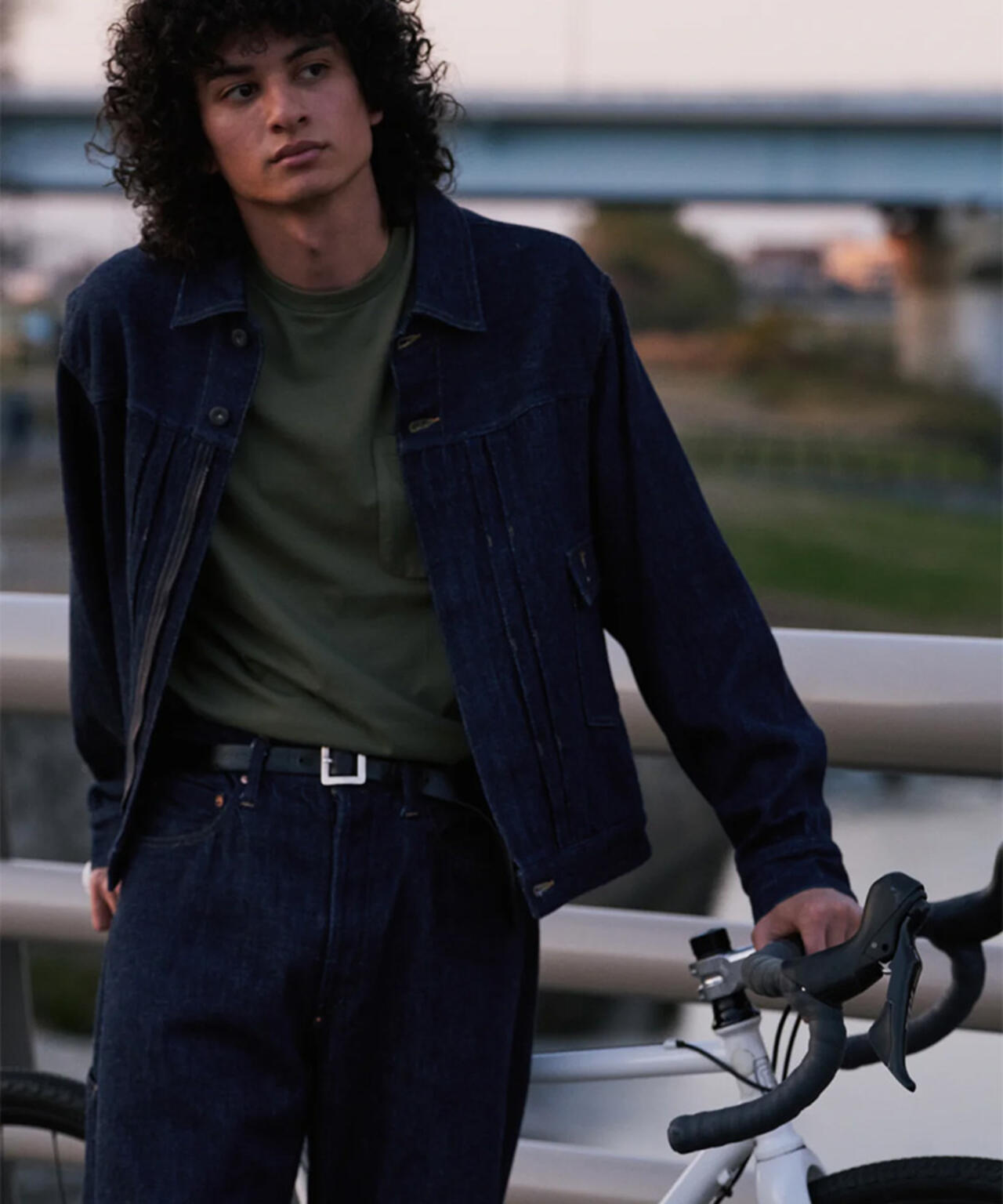 FOUNDOUR/ファウンダ/LOOSELY WOVEN DENIM WORKPT