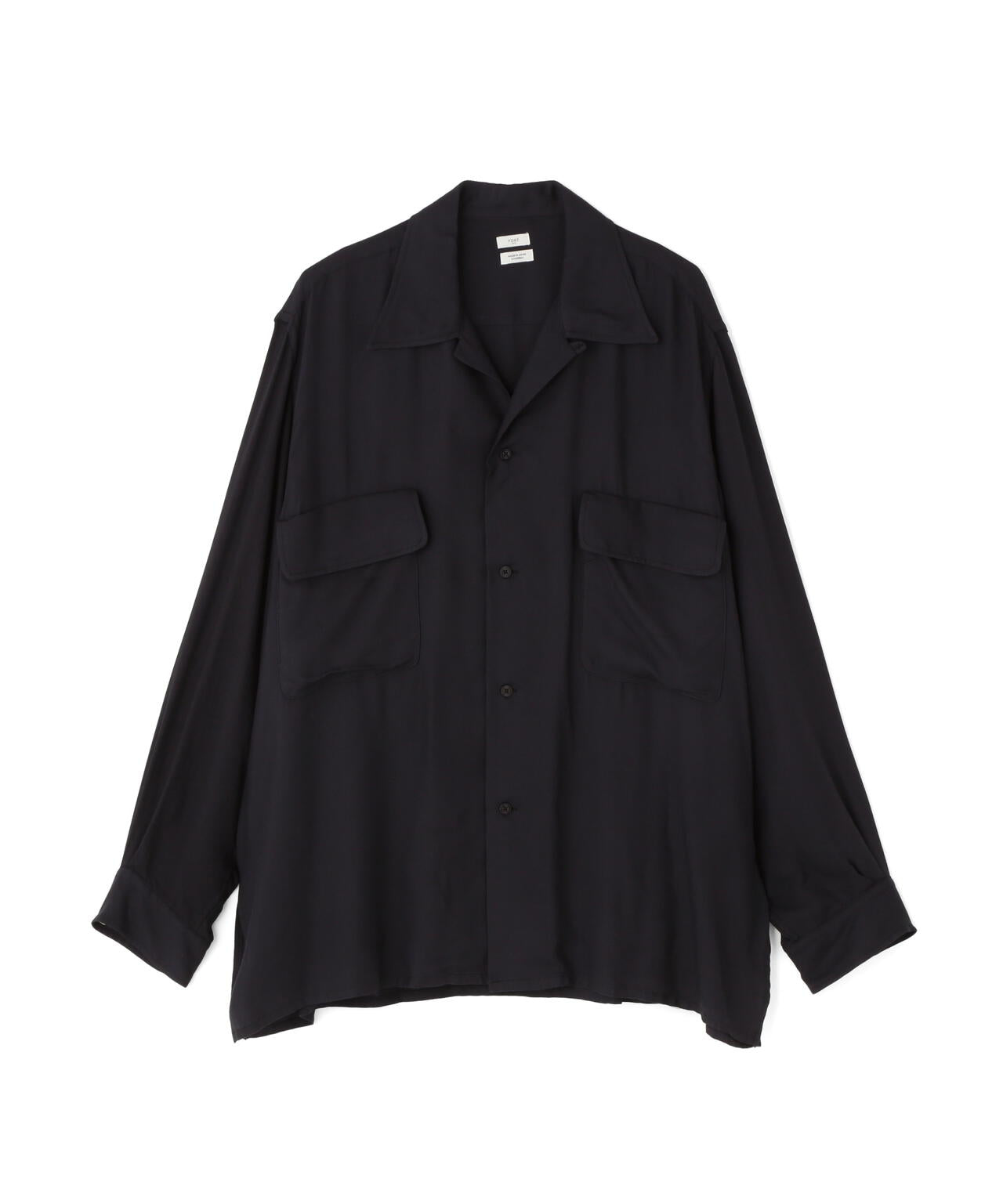 YOKE/ヨーク/Modal Twill Double Pocket Open Collar Shirt