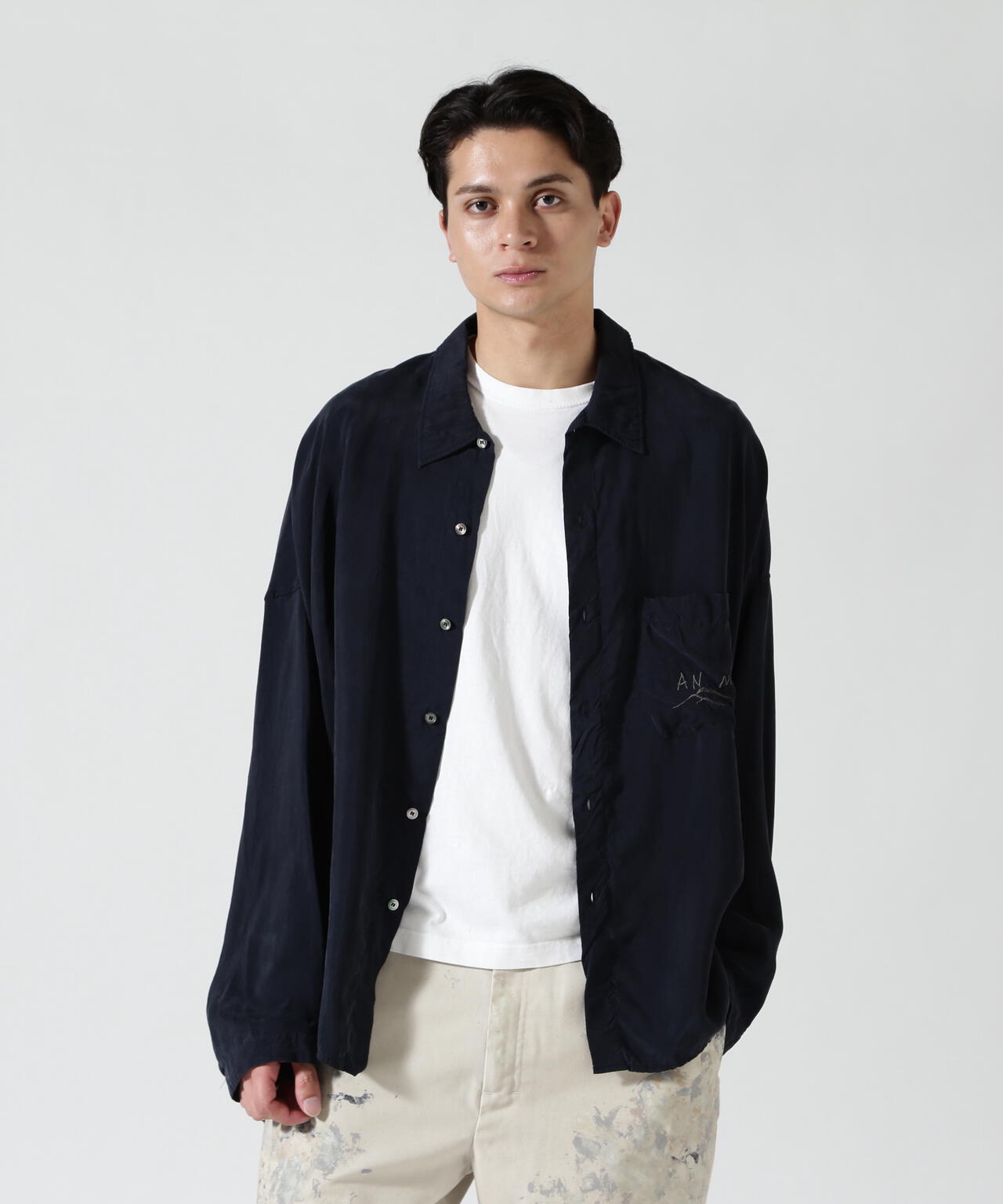 ANCELLM/アンセルム/EMBROIDERED SOUVENIR SHIRT/ANC-SH78 | GARDEN