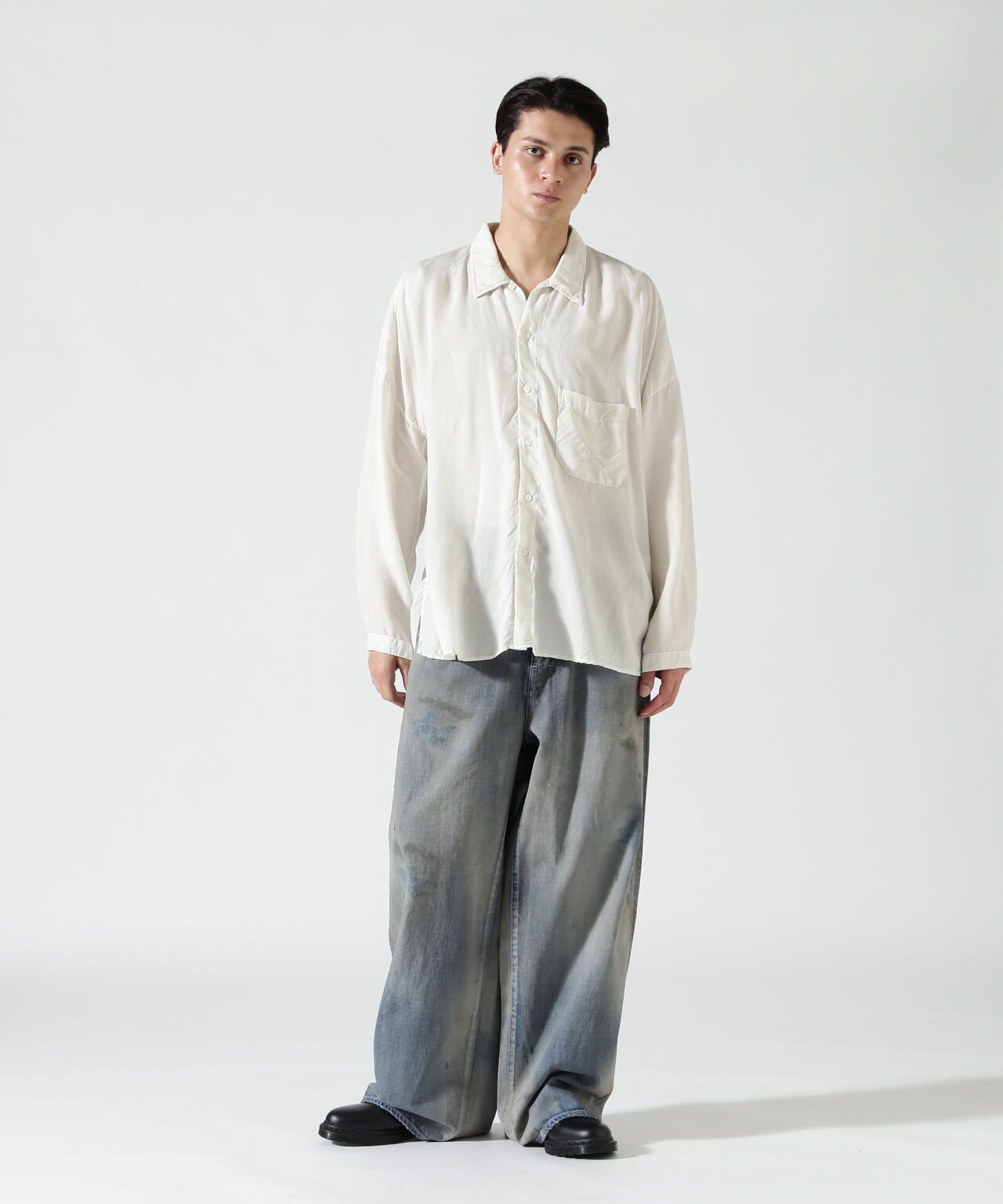 ANCELLM/アンセルム/EMBROIDERED SOUVENIR SHIRT/ANC-SH78 | GARDEN