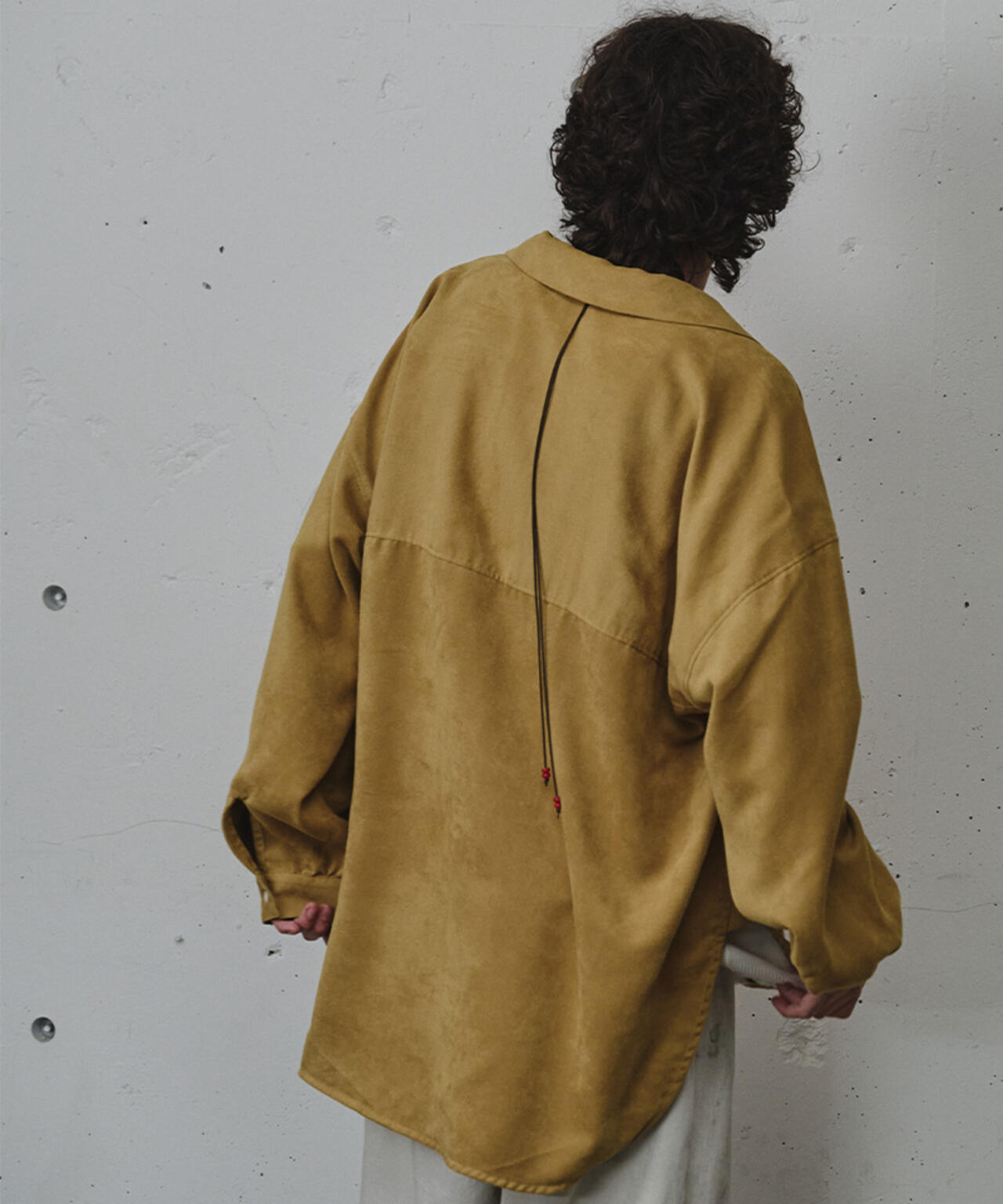 ANCELLM/アンセルム/VEGAN SUEDE LONG SHIRT/ANC-SH86-B | GARDEN
