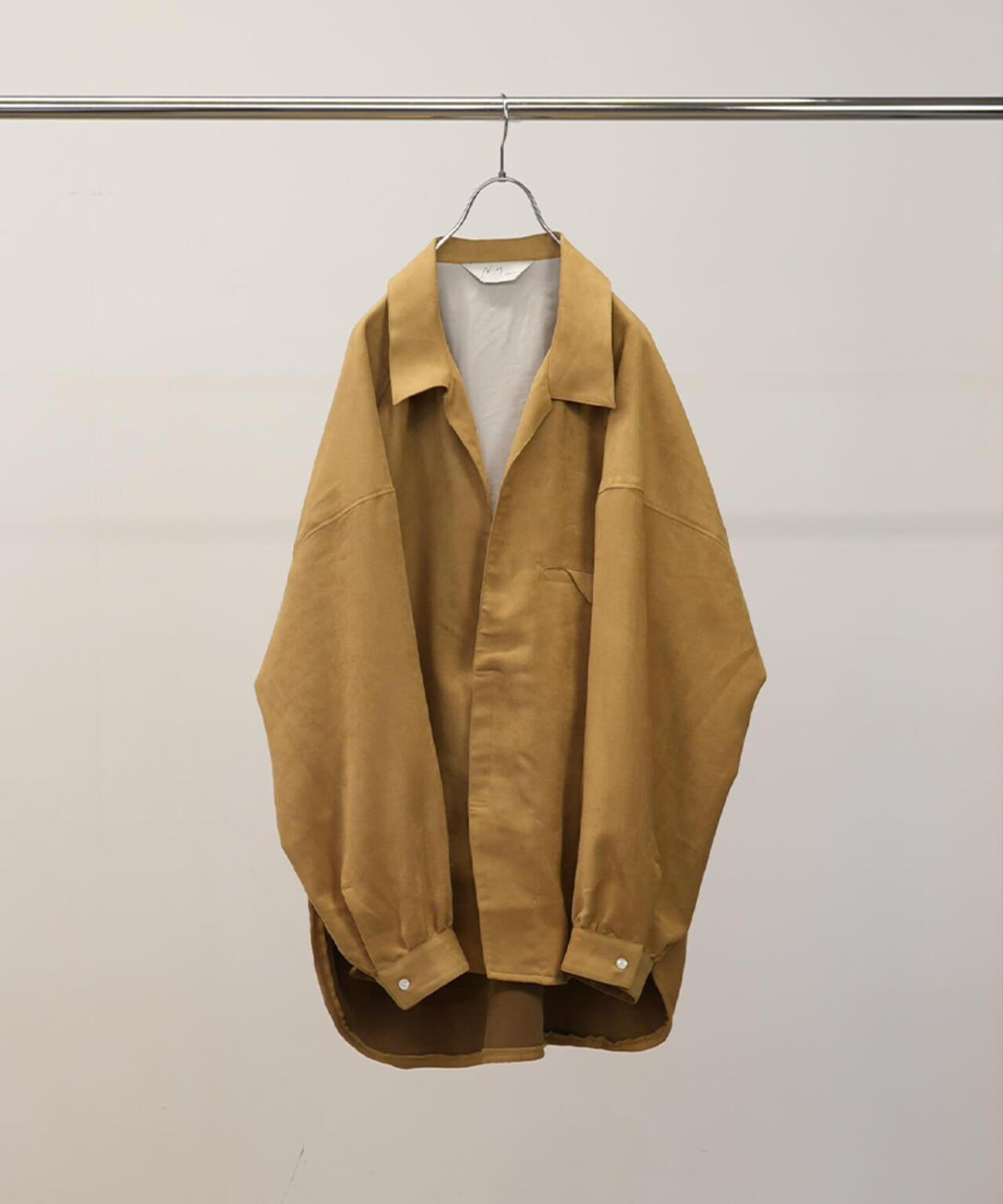ANCELLM/アンセルム/VEGAN SUEDE LONG SHIRT/ANC-SH86-B | GARDEN