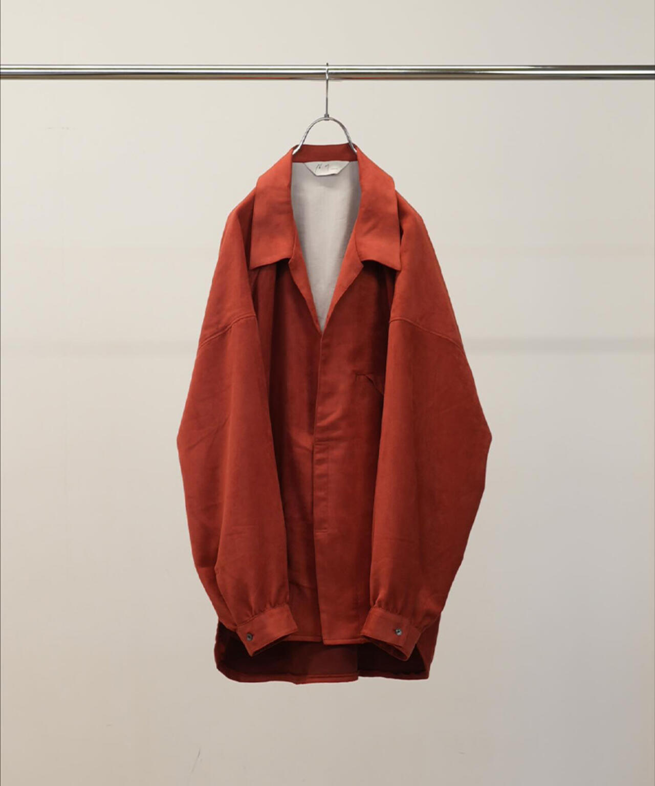 ANCELLM/アンセルム/VEGAN SUEDE LONG SHIRT/ANC-SH86-B | GARDEN