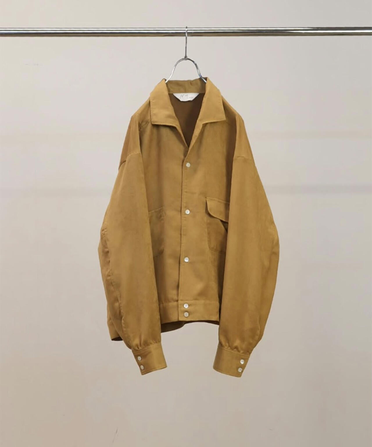 ANCELLM/アンセルム/VEGAN SUEDE OPEN COLLAR SHIRT/ANC-SH93 | GARDEN