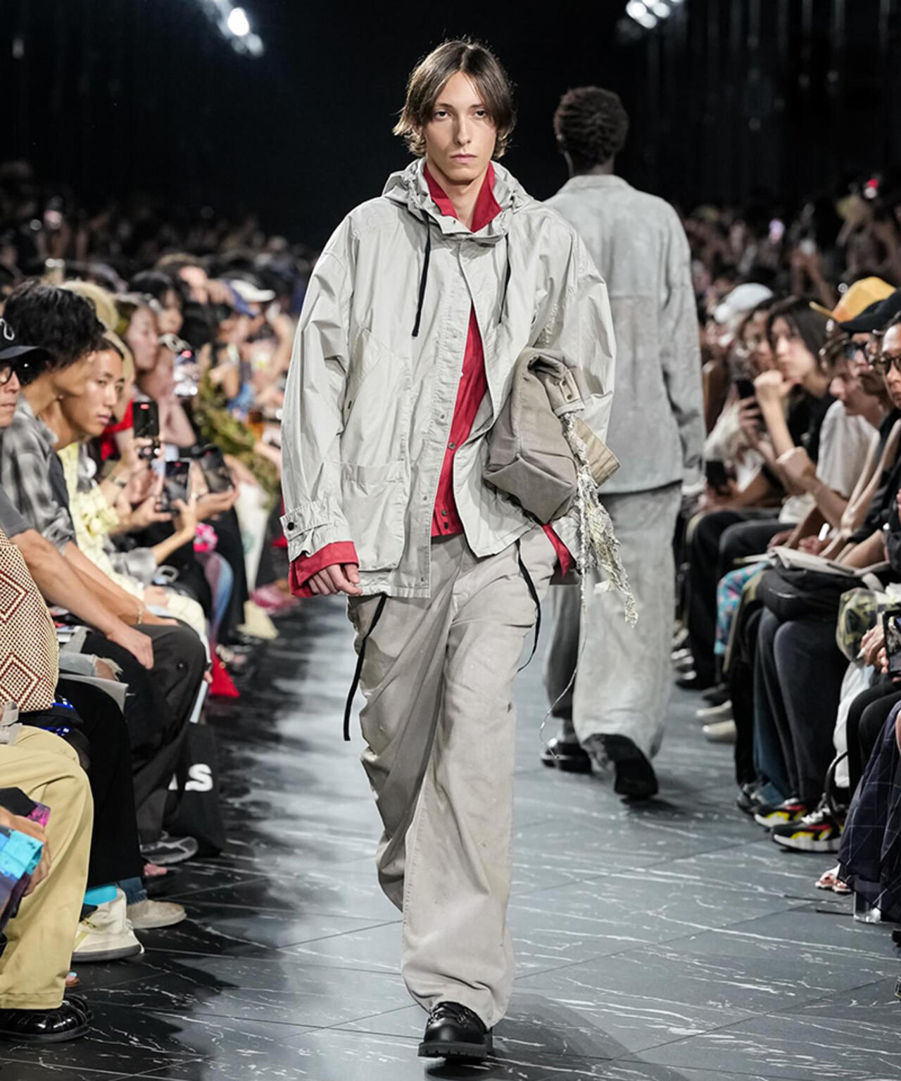 ANCELLM/アンセルム/VEGAN SUEDE OPEN COLLAR SHIRT/ANC-SH93