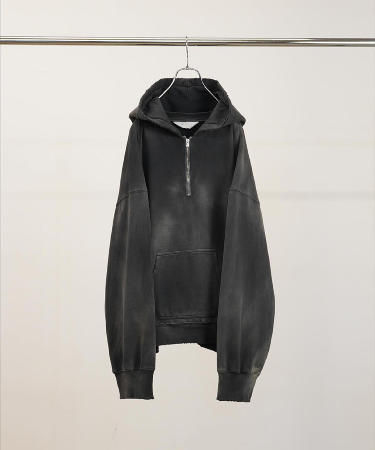 ancellm アンセルム ANC-CT44 CRASH ZIP HOODIE ANCELLM（アンセルム） CRASH ZIP HOODIE （BLACK） s.t.c｜洋服・小物