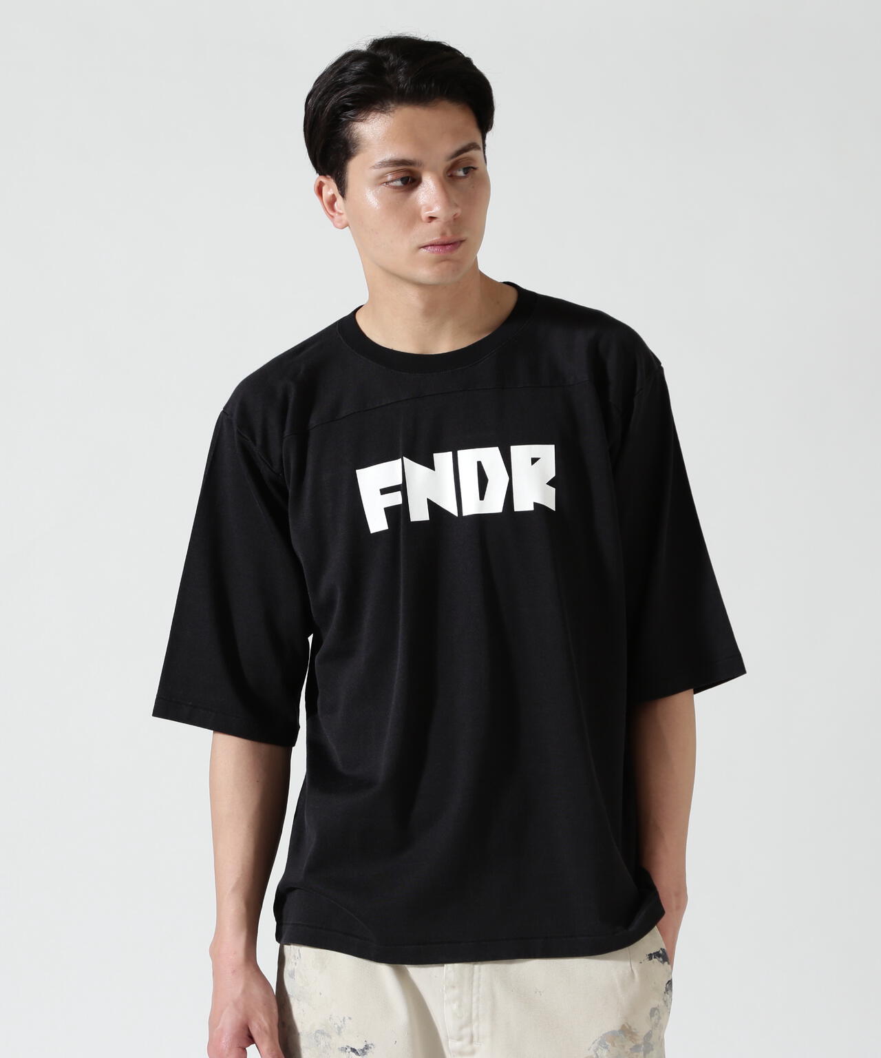 FOUNDOUR FOOTBALL TEE｜COTTON RAYON 5分丈 FOUNDOUR/ファウンダ/COTTON RAYON FOOTBALL TEE | GARDEN（ガーデン