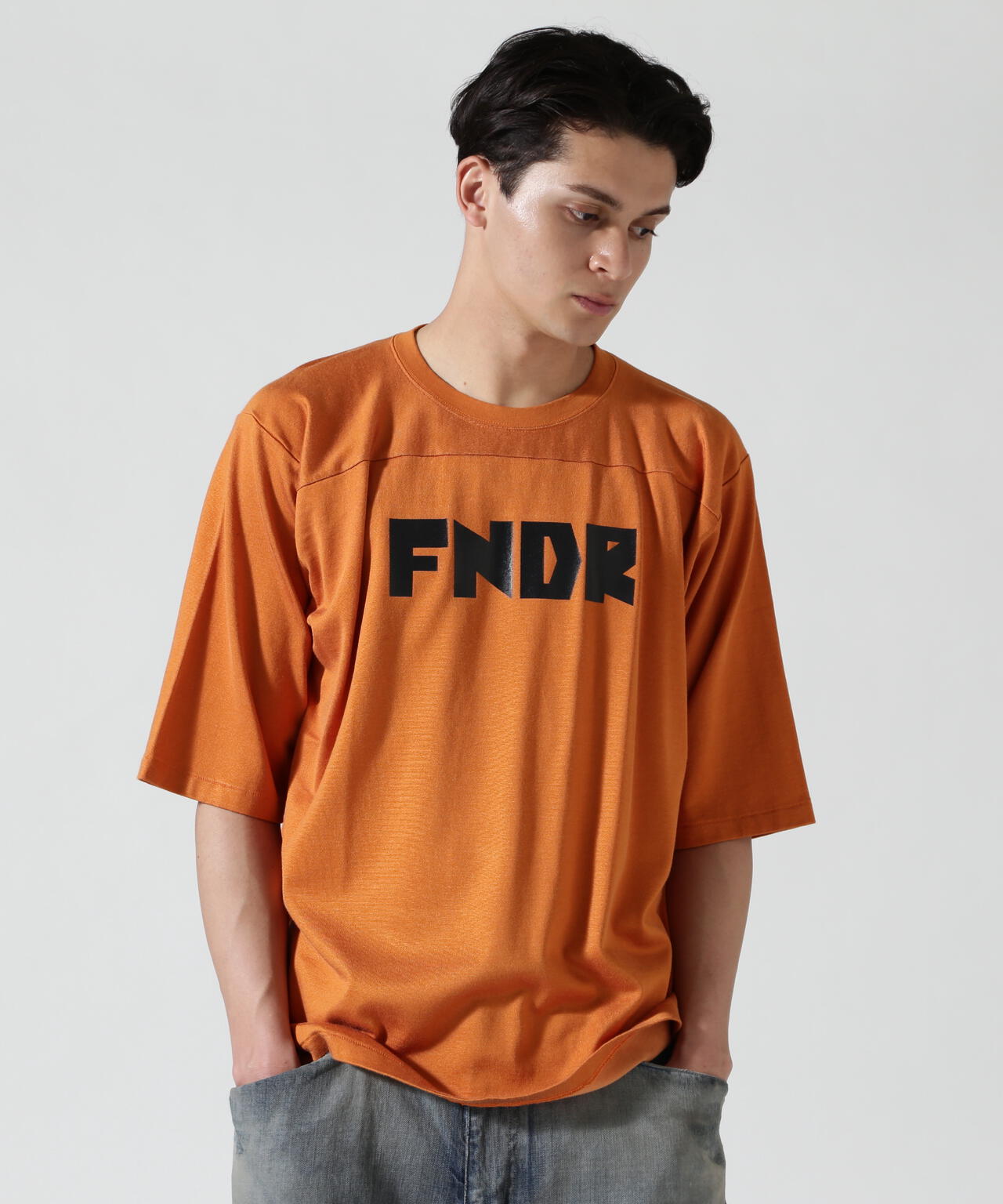 FOUNDOUR FOOTBALL TEE｜COTTON RAYON 5分丈 FOUNDOUR/ファウンダ/COTTON RAYON FOOTBALL TEE | GARDEN（ガーデン
