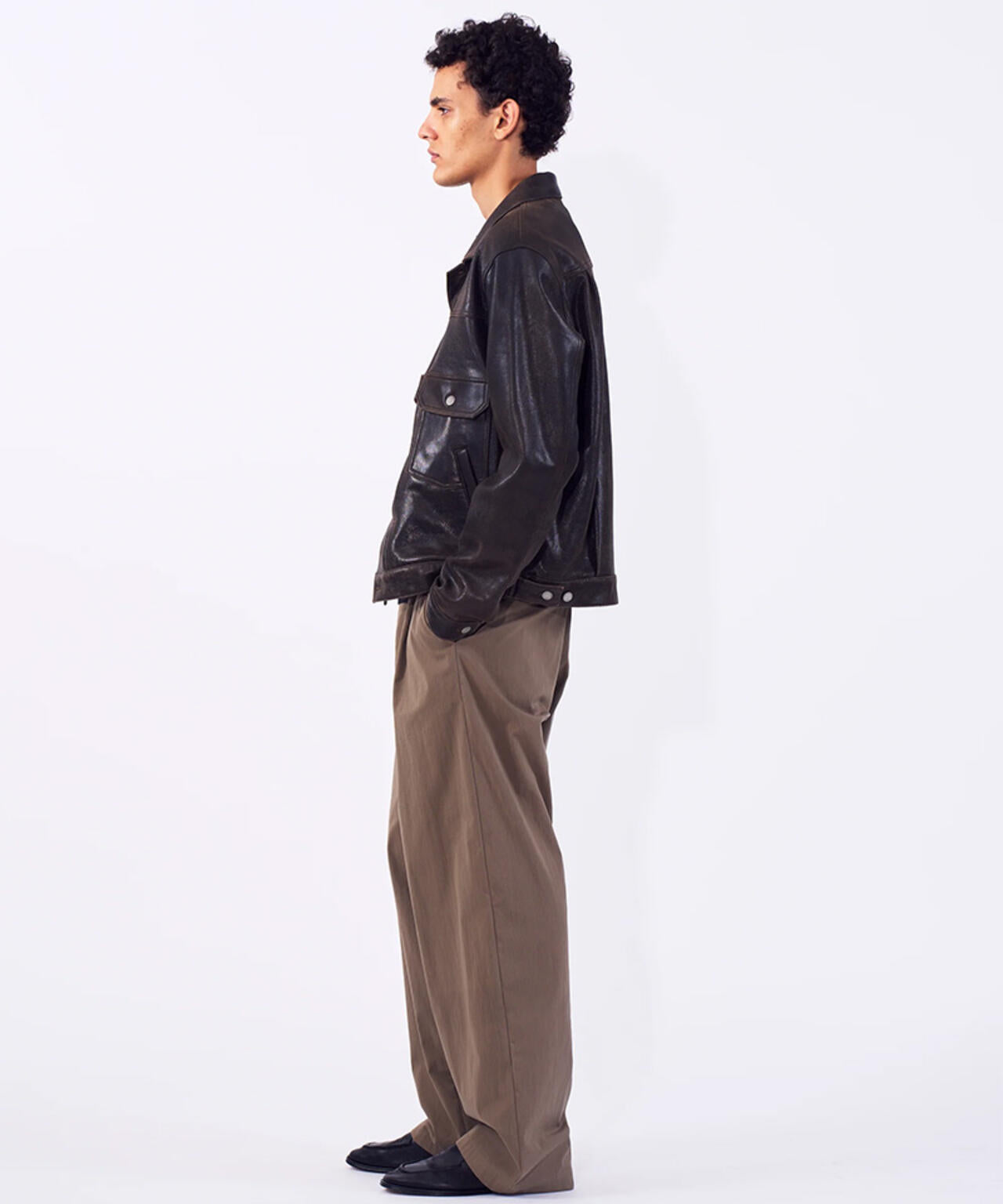 YOKE/ヨーク/Cracked Leather Trucker Jacket/YK26SS01159B | GARDEN