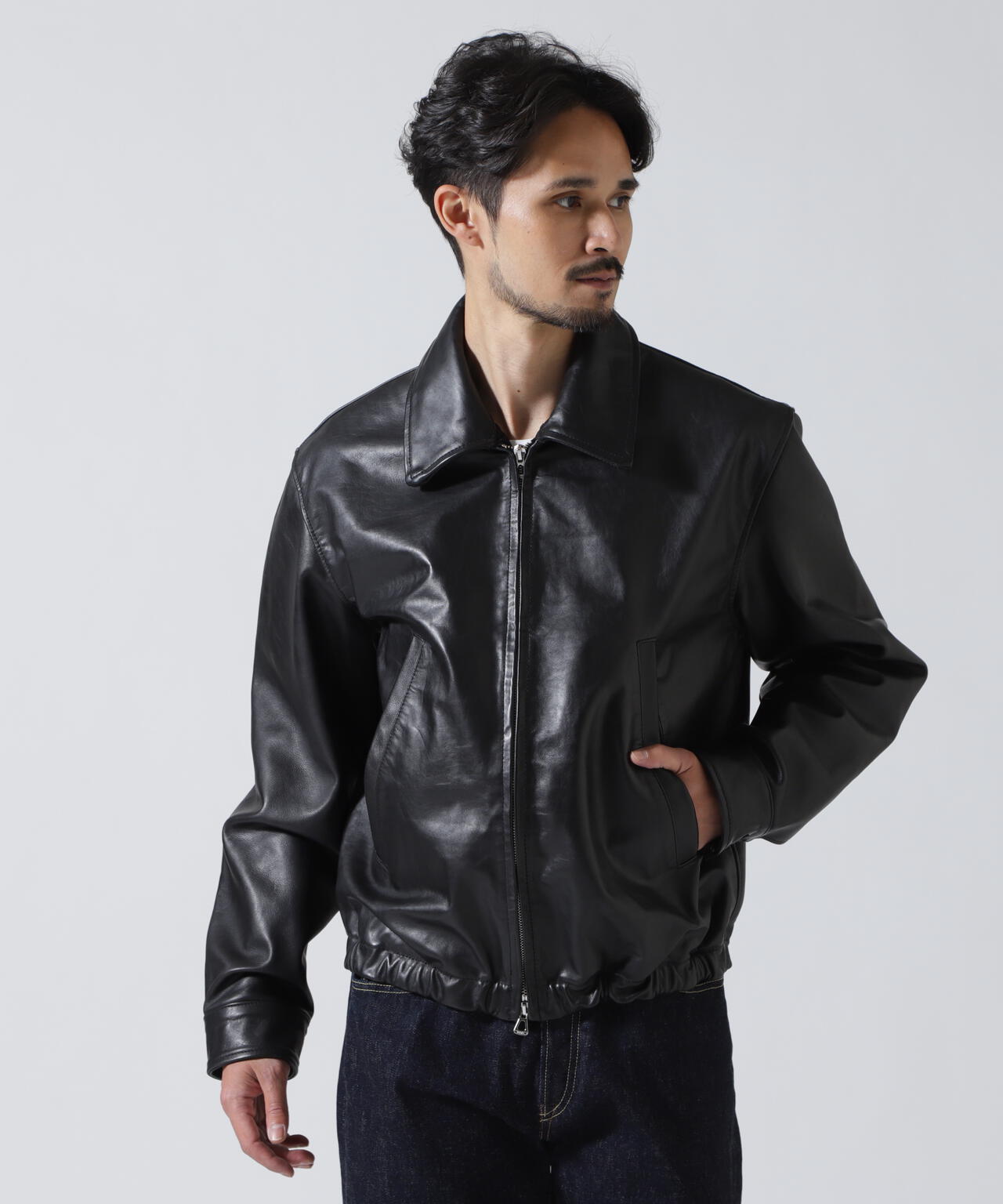 YOKE×吾亦紅/ヨーク×ワレモコウ/LEATHER ZIP BLOUSON Exclusive/吾亦紅