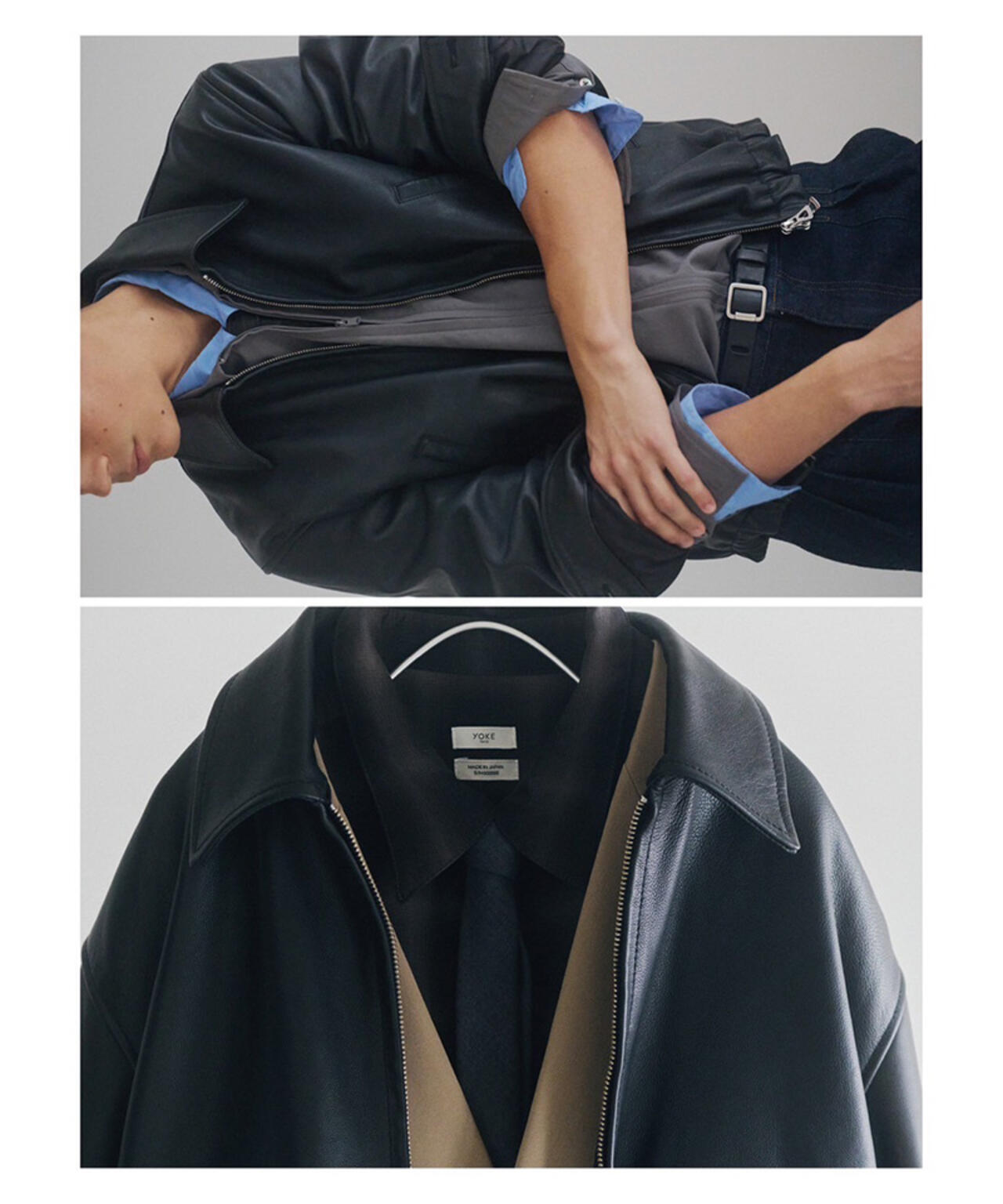 Carf Leather Zip Blouson サイズ4 Carf Leather Zip Blouson | YOKE Official Website