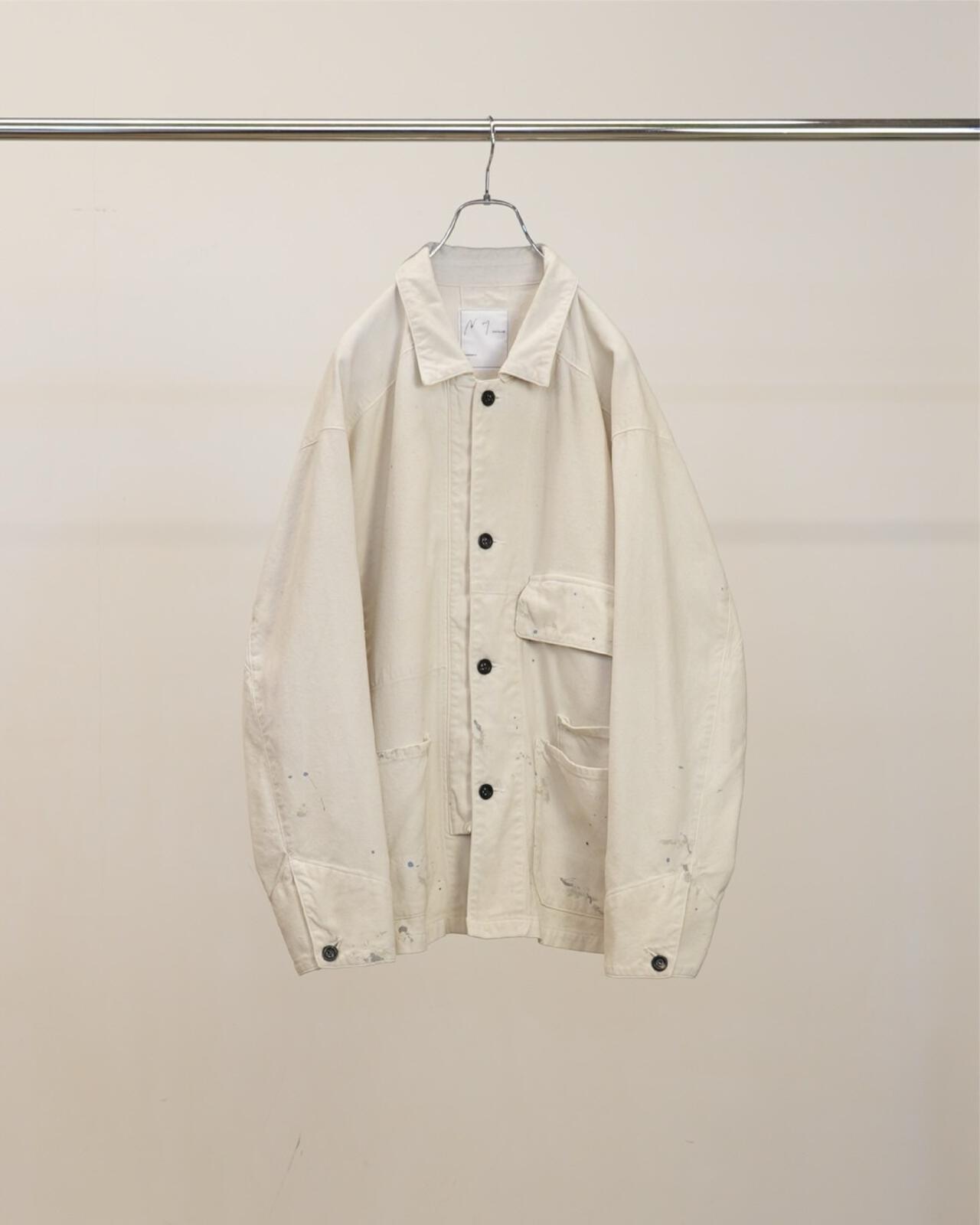 新品未使用✨アンセルム ダックカバーオール 26SS ホワイト　サイズ1 ANCELLM/アンセルム/C/R DUCK COVERALL JACKET/ANC-JK77 | GARDEN