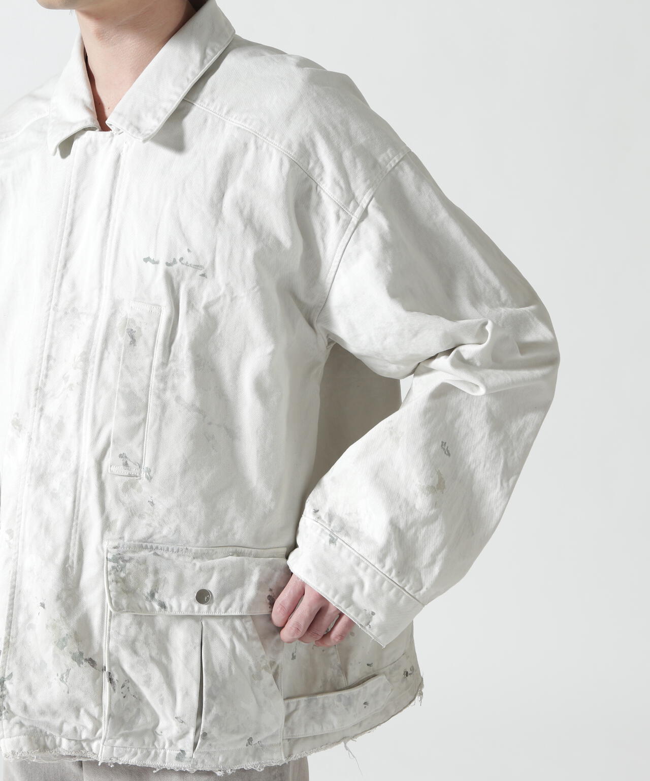 ANCELLM/アンセルム/HIGHCOUNT DRILL AGING JACKET/ANC-JK80