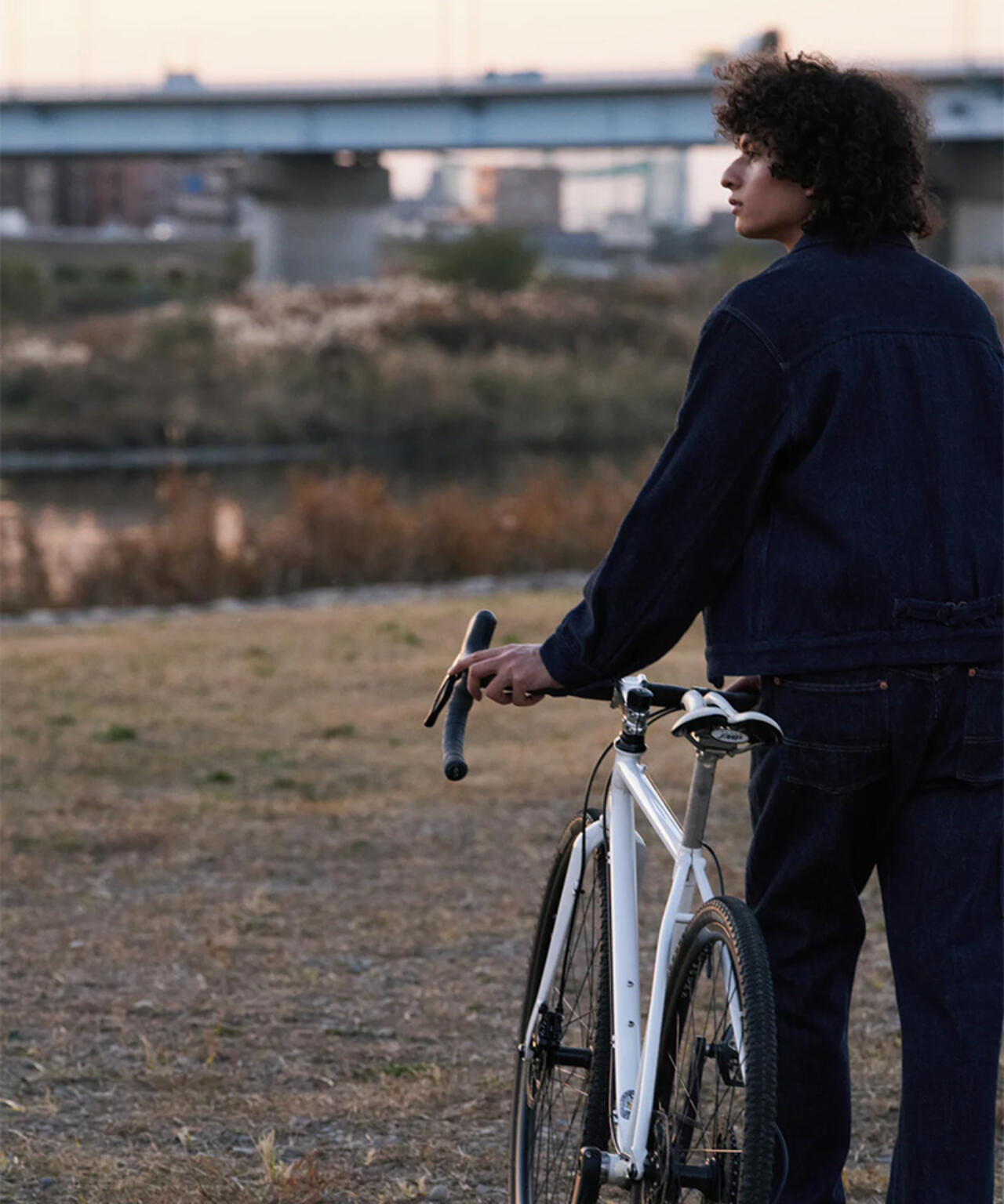 FOUNDOUR/ファウンダ/LOOSELY WOVEN DENIM BLOUSON