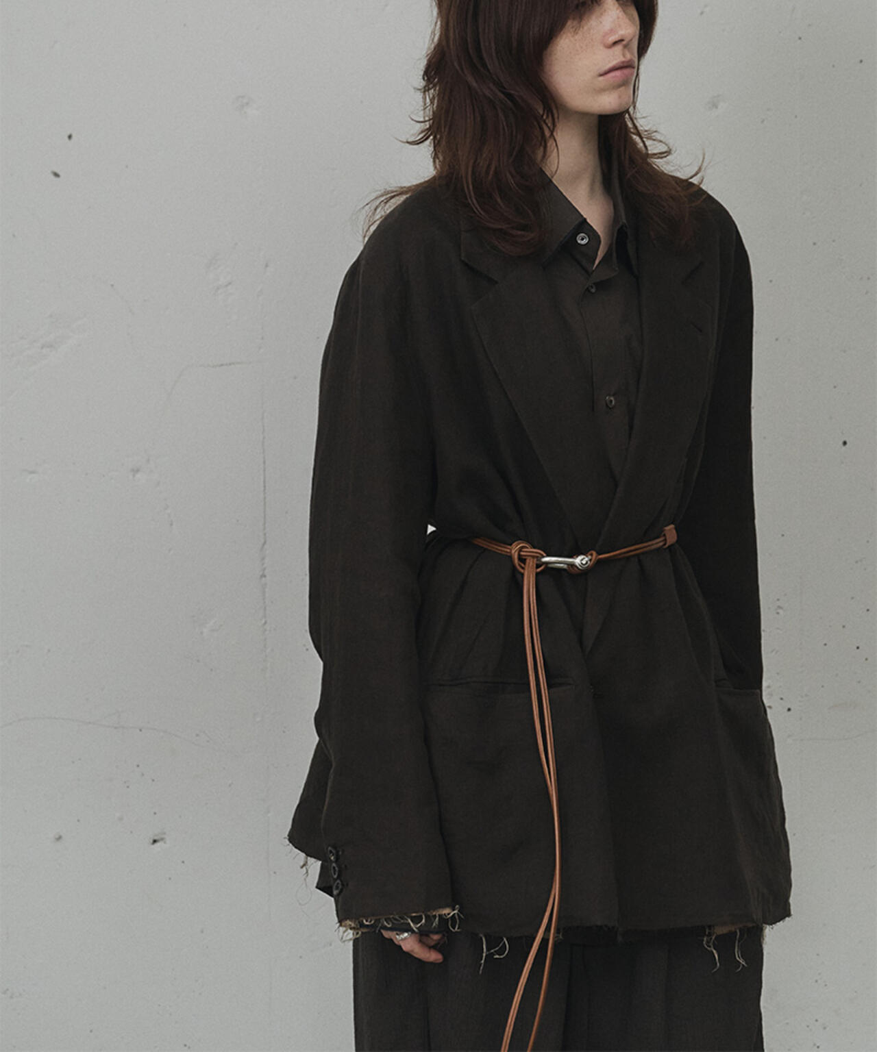 ANCELLM/アンセルム/LEATHER ROPE BELT/ANC-GD12