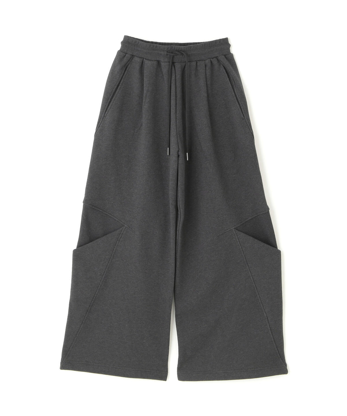 NULLUS/ヌルス/SCULPTURAL CUT WIDE LEG SWEATS/NUAW26TRO007