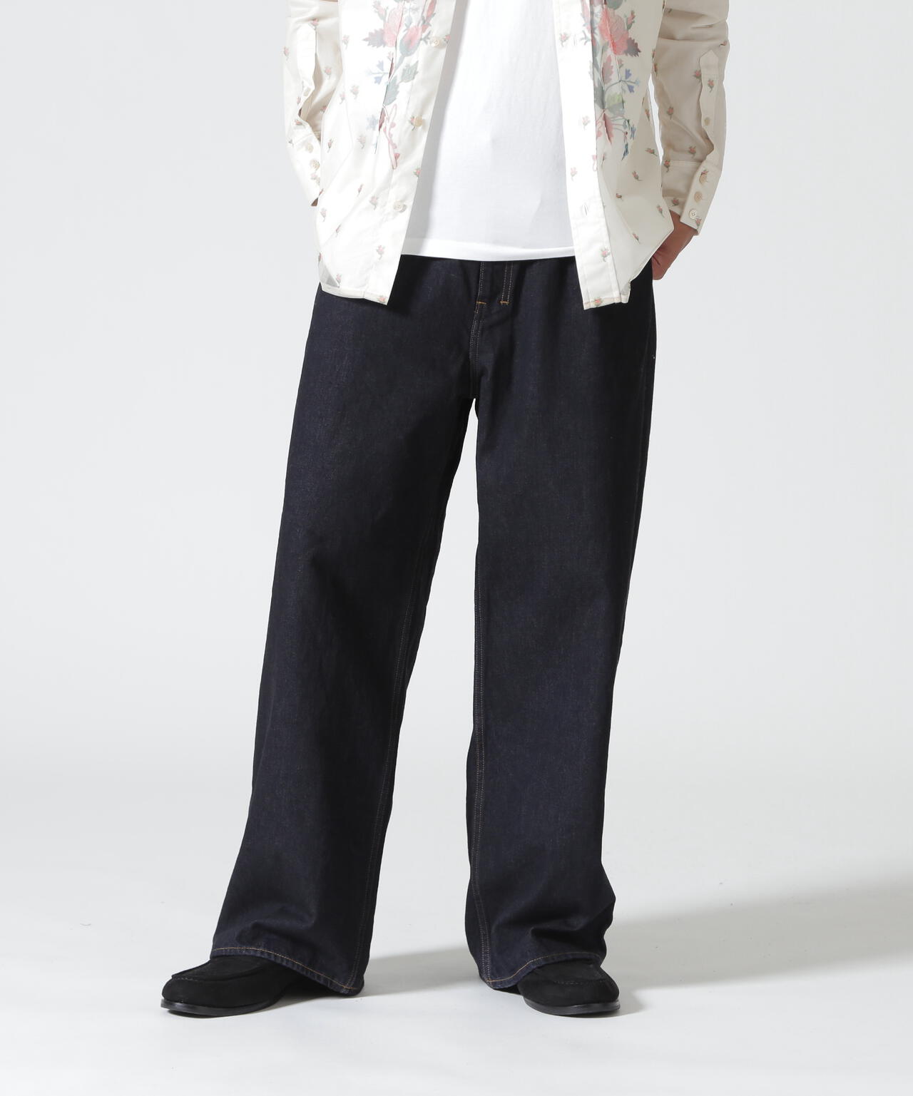 ANCELLM/アンセルム/STRAIGHT WIDE DENIM PANTS OW/ANC-PT146-B