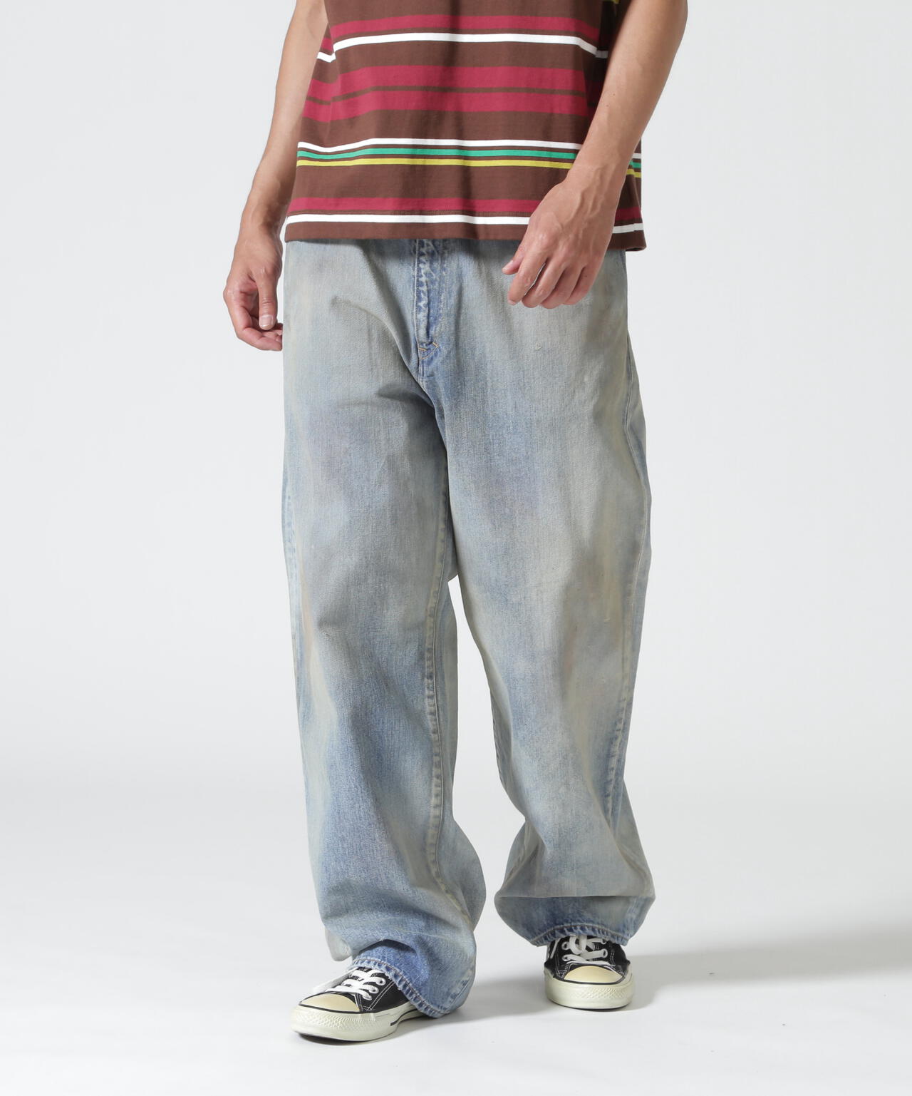 まろAncellm デニム ANCELLM/アンセルム#08 MIDDLE STRAIGHT 5P DENIM/ANC-#08-26AW-A