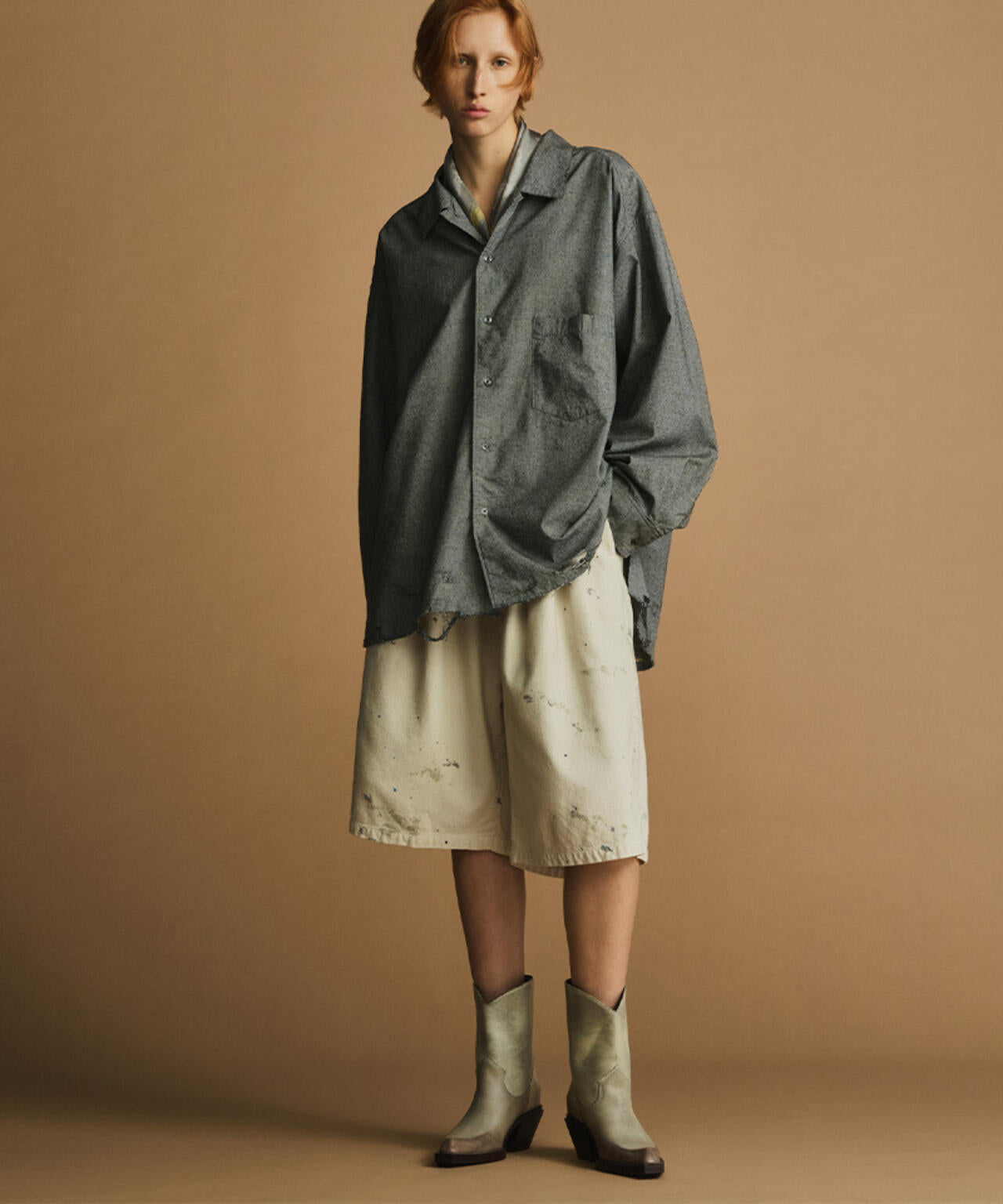 ANCELLM×GARDEN/アンセルム×ガーデン/C/S BOXY SHIRT EX/ANC-GRD-SH01