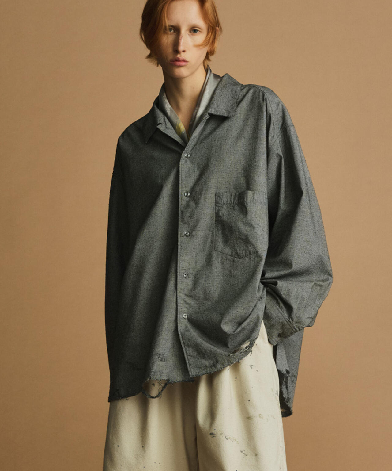 トップス ANCELLM S/C FOOTBALL SHIRT GRAY S/C FOOTBALL SHIRT(GRAY)
