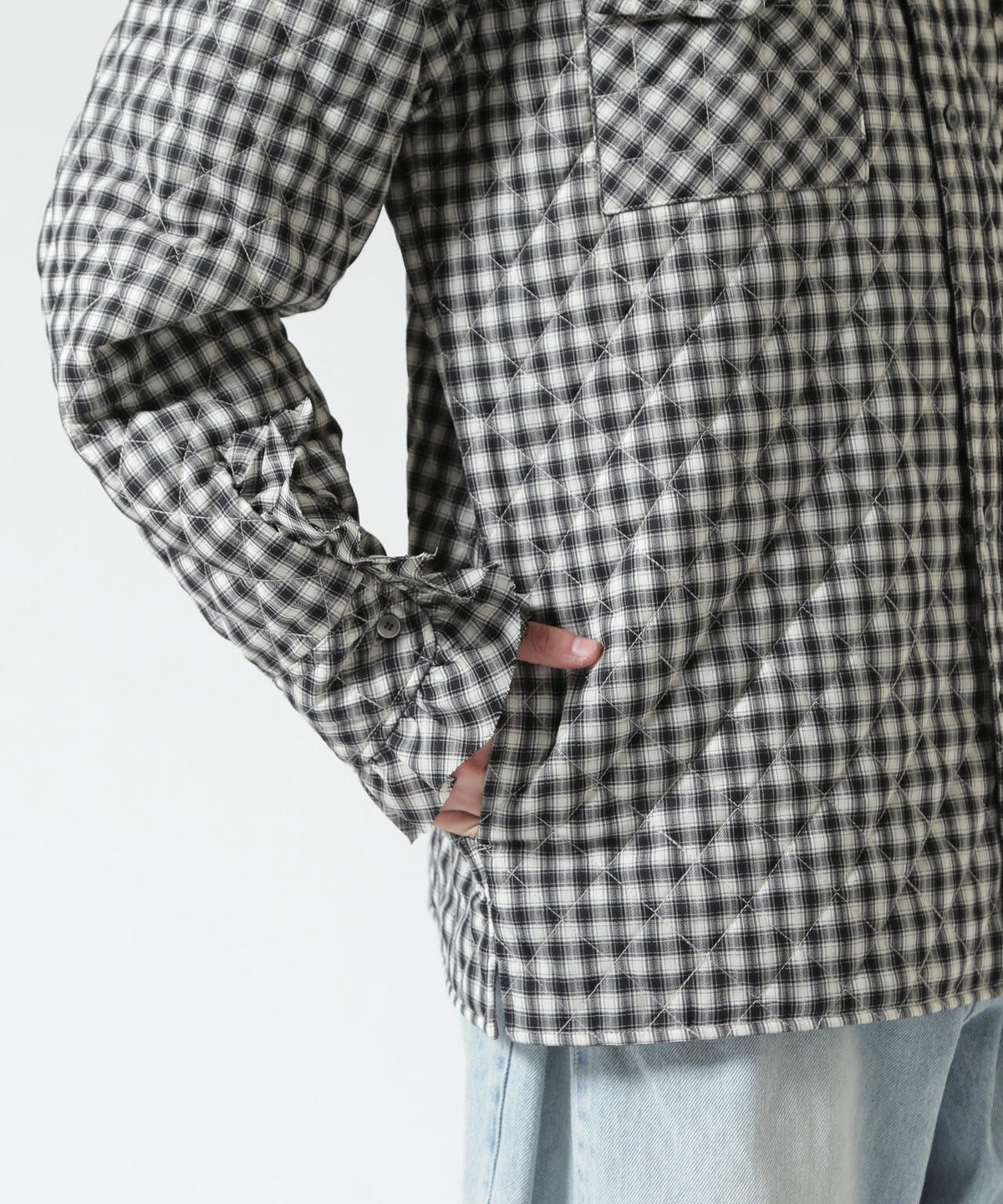 MASU/エムエーエスユー/PRINCE PUFFER PLAID SHIRT/M26H9SL004