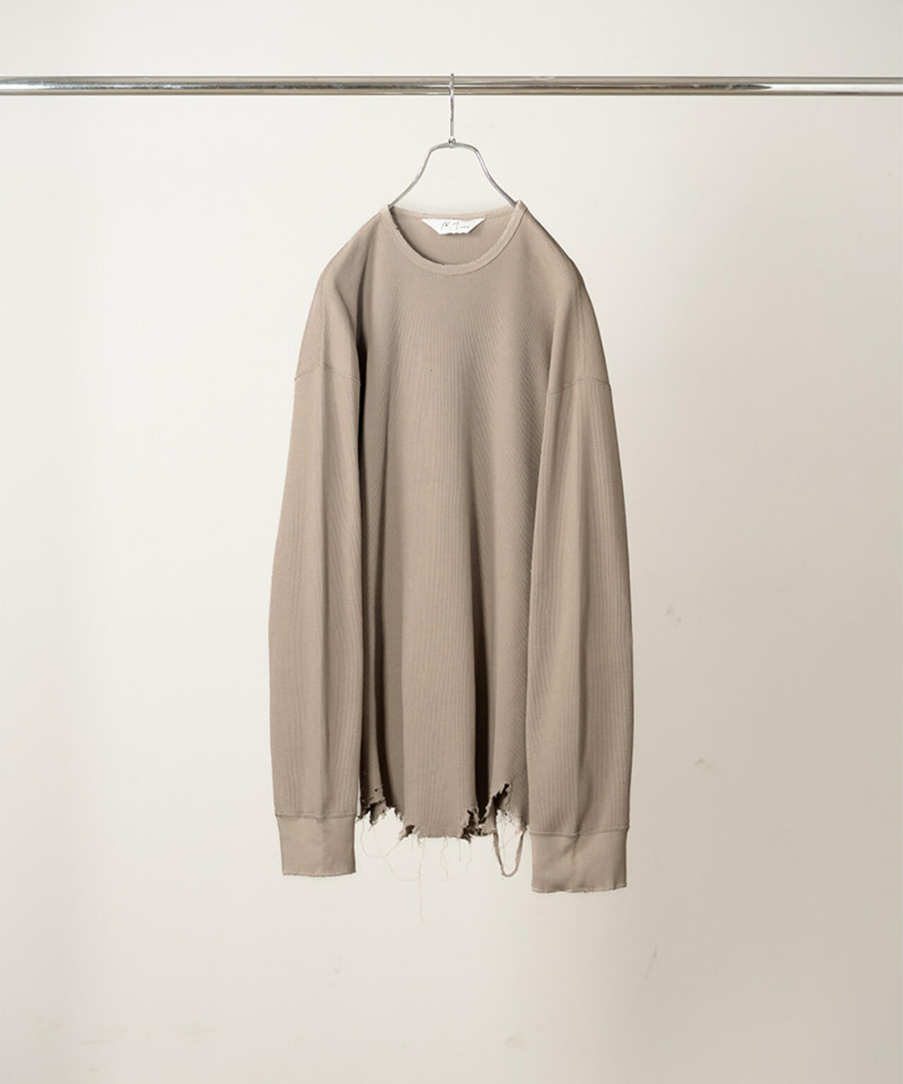 ANCELLM/アンセルム/DAMAGE WAFFLE CREW LS/ANC-STD-CT02 | GARDEN
