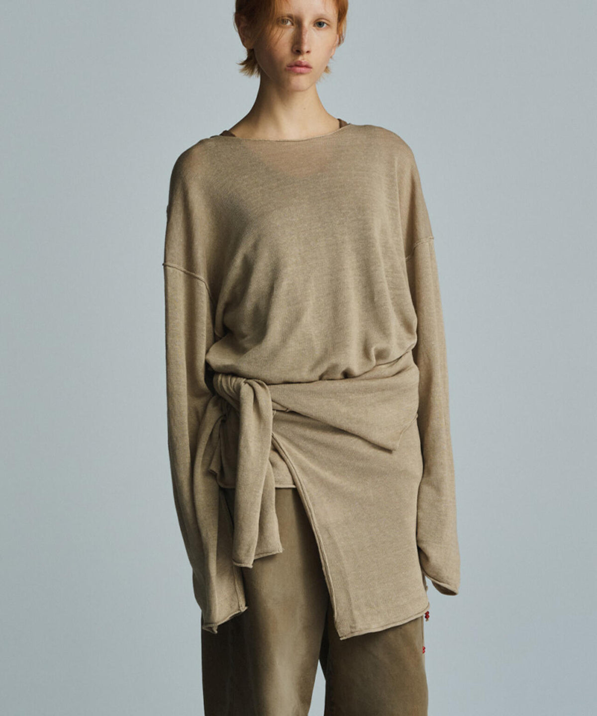 ANCELLM×GARDEN/アンセルム×ガーデン/INSIDE-CUT LINEN KNIT EX/ANC 