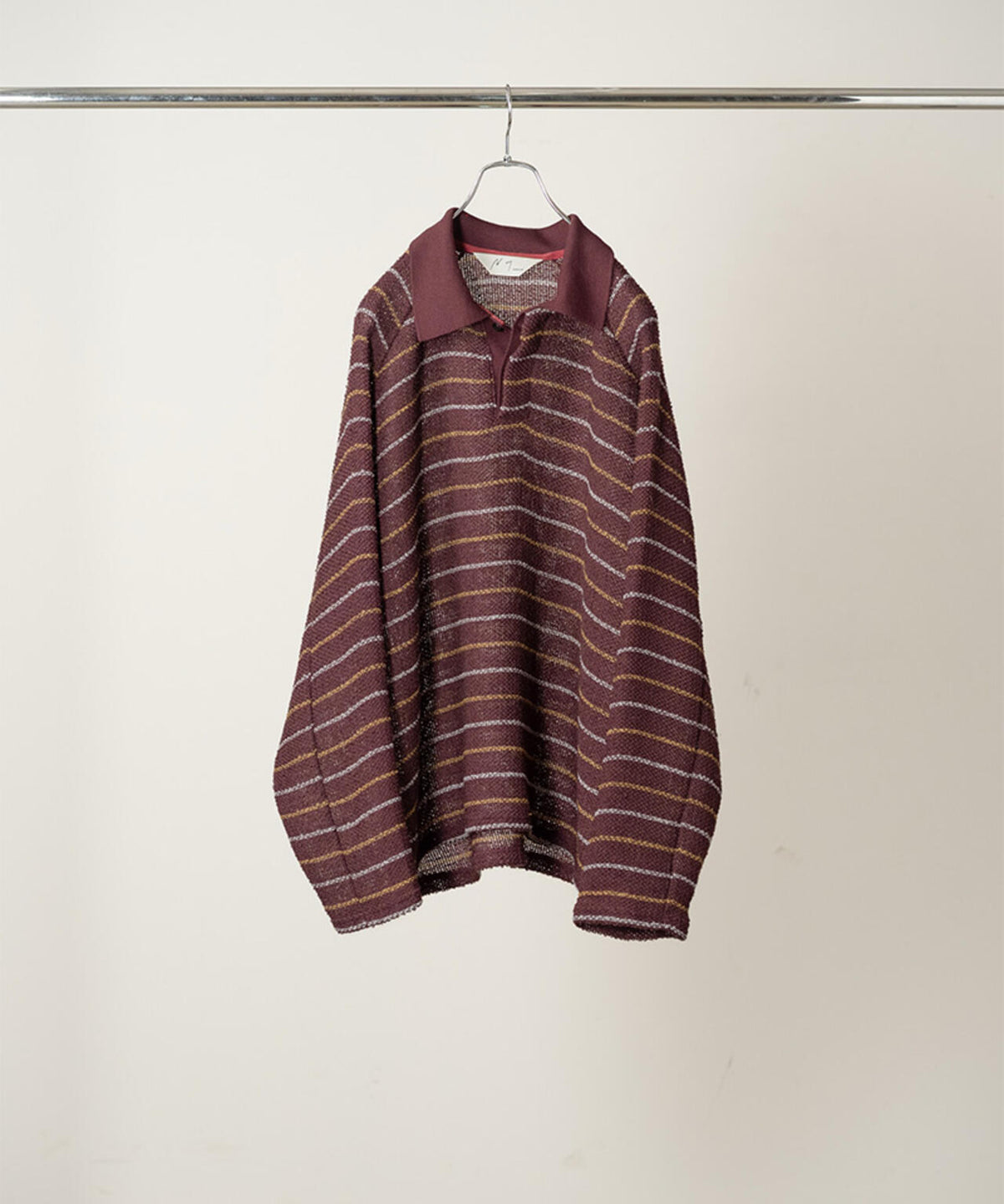 ANCELLM/アンセルム/CUT BORDER SKIPPER SHIRT/ANC-CT182