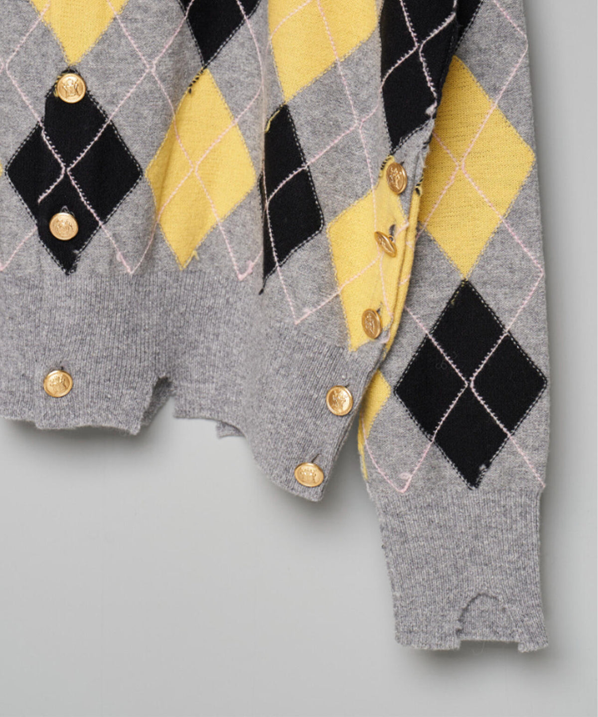 MASU/エムエーエスユー/DIAMOND SCRAPED CARDIGAN/M26H9KN003